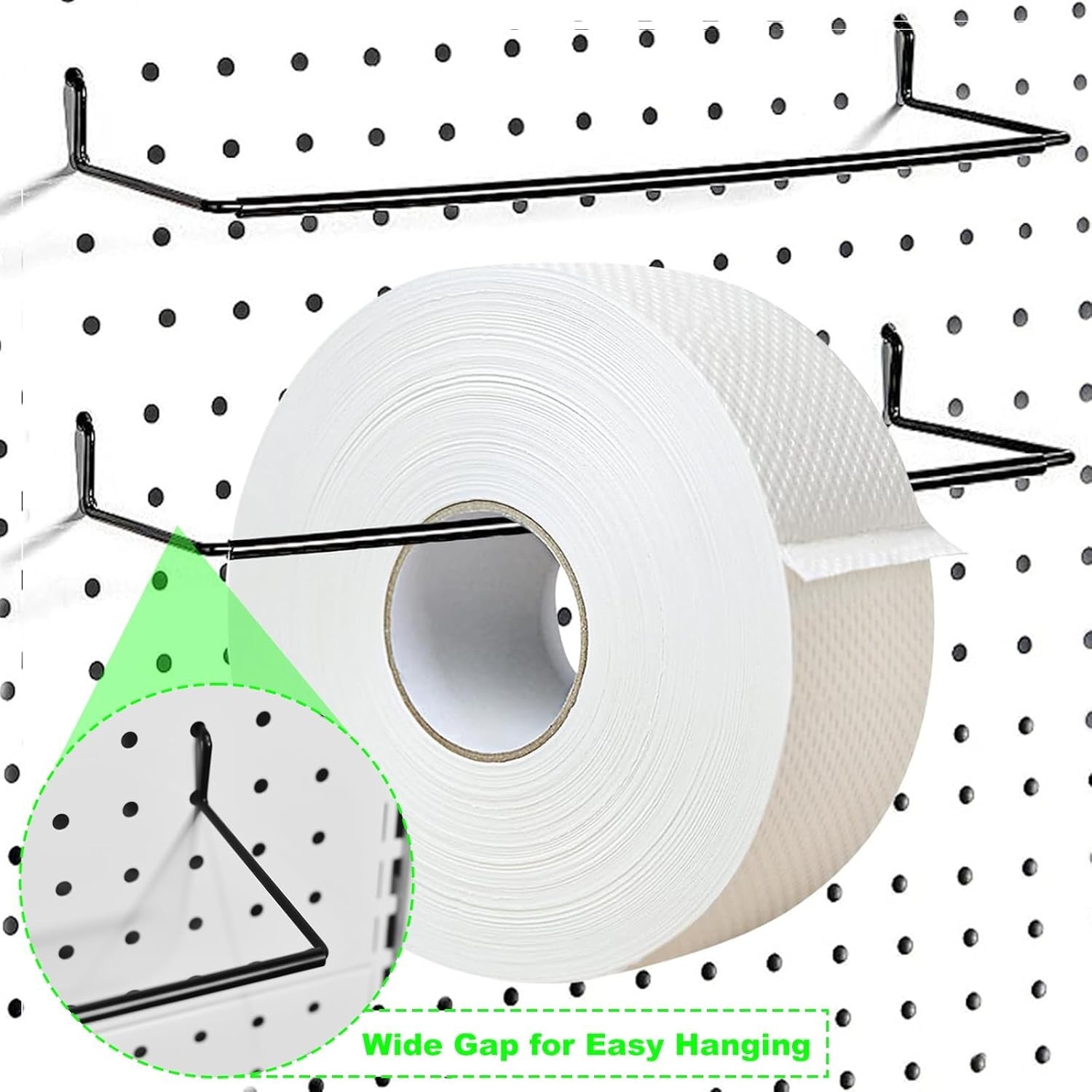 2 Pack Pegboard Towel Holder For Kitchen Workshop Garage Pegboard Accessories