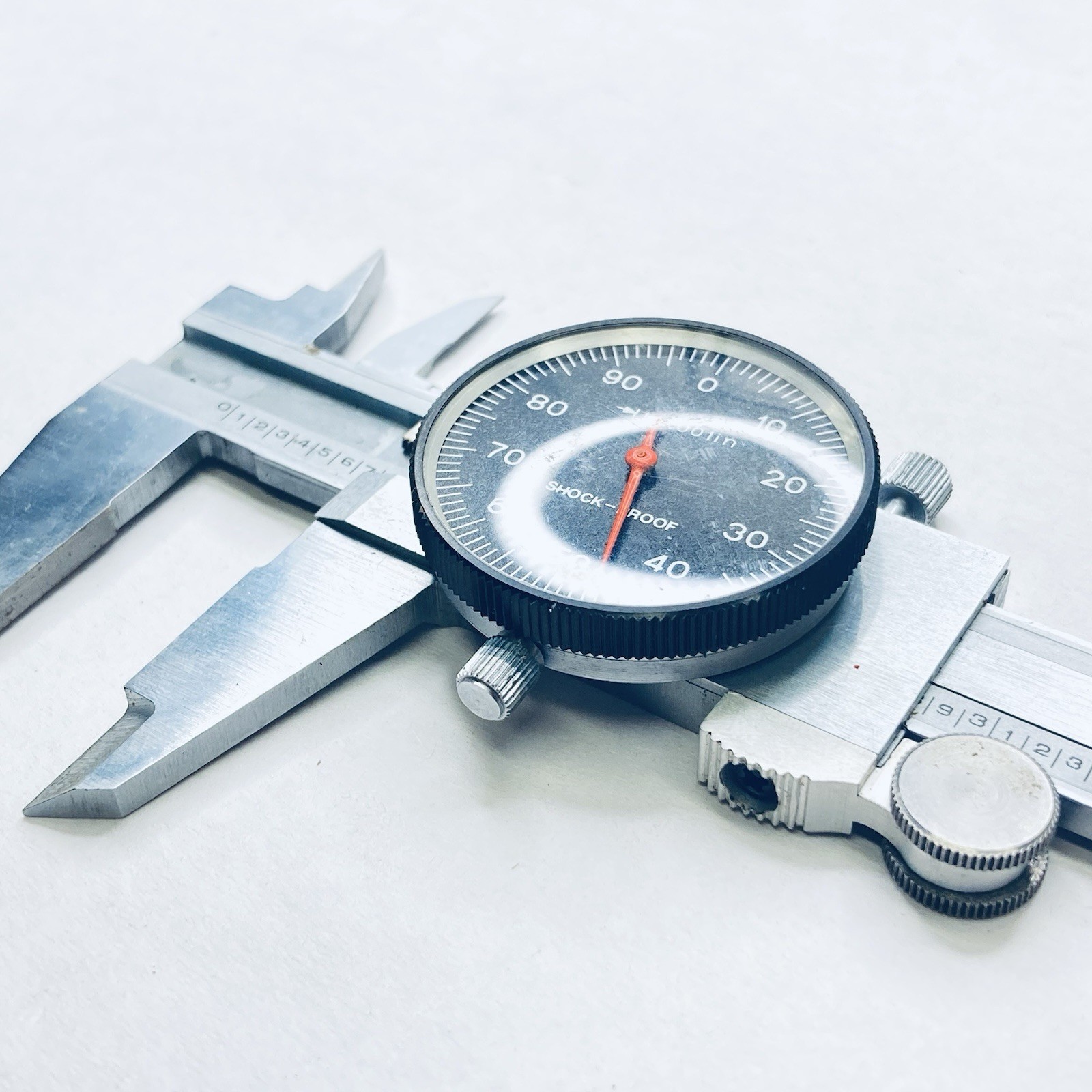 6” Dial Caliper Shock Proof - Black Dial w/Enco Case