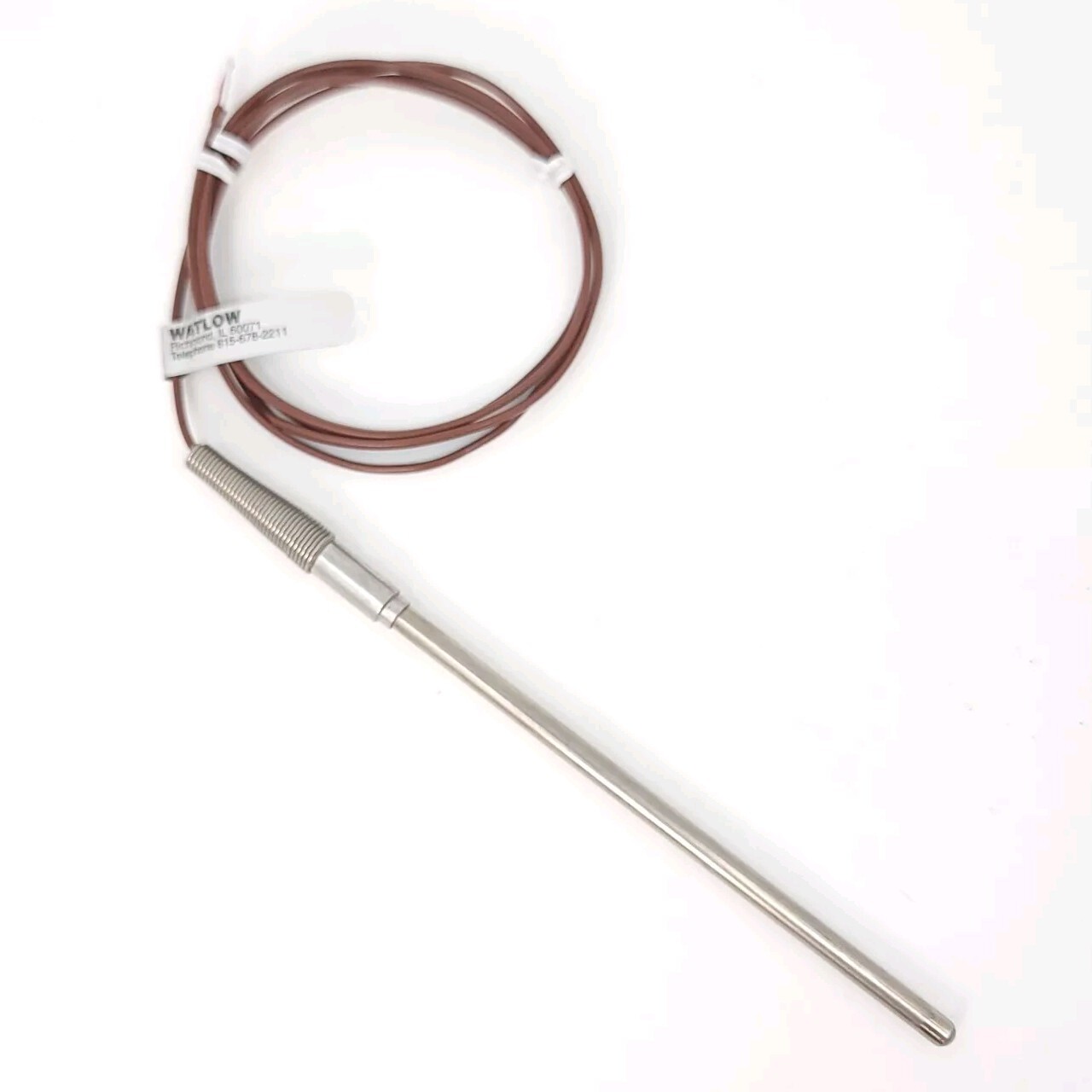 Watlow Style AF Thermocouple MI Sensor 6" Length 1/4" Diameter Temperature Probe