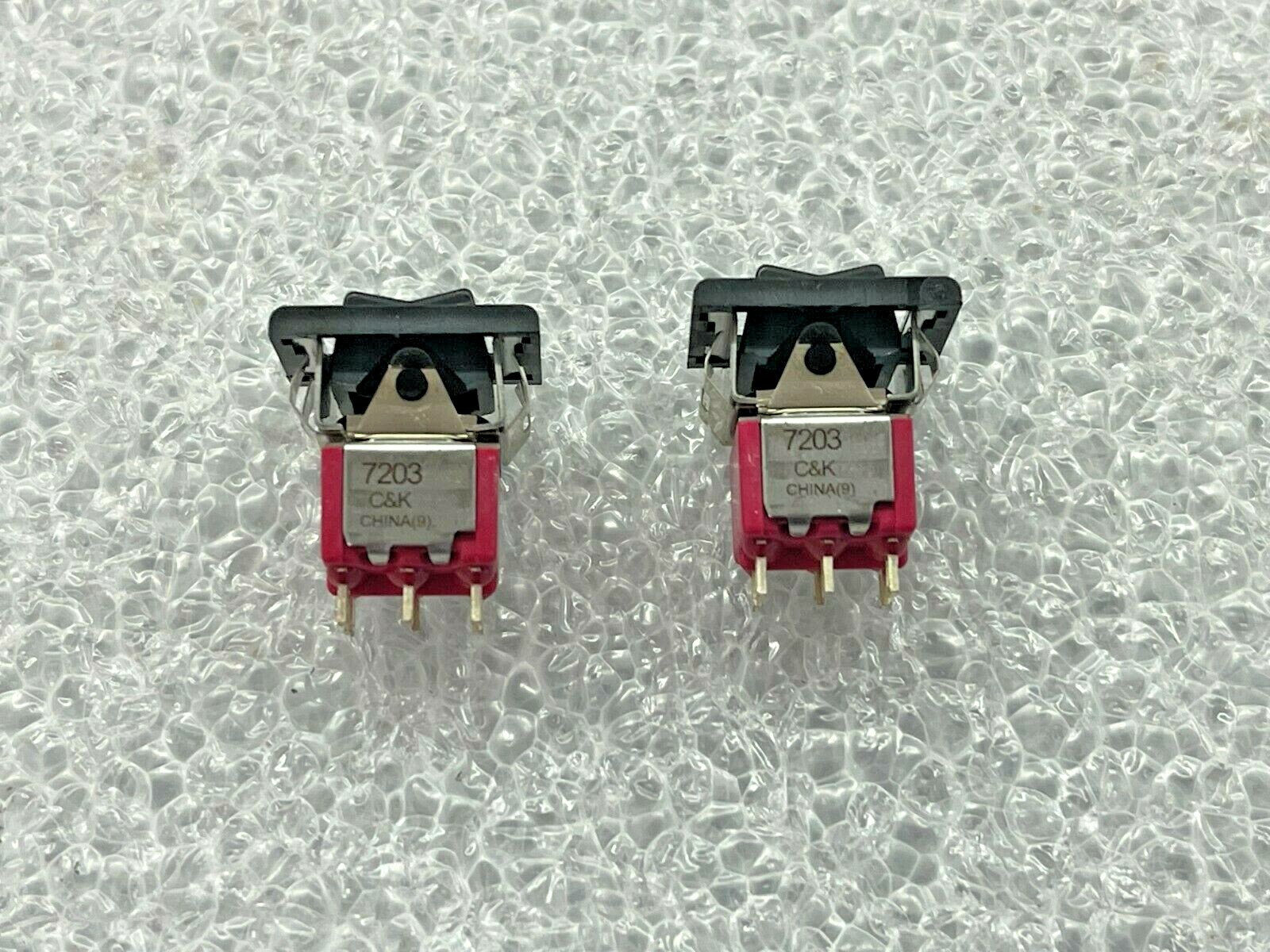 (2 PIECE LOT) 7203J51ZQE22, C&K, SWITCH ROCKER DPDT 5A 120V, ROHS