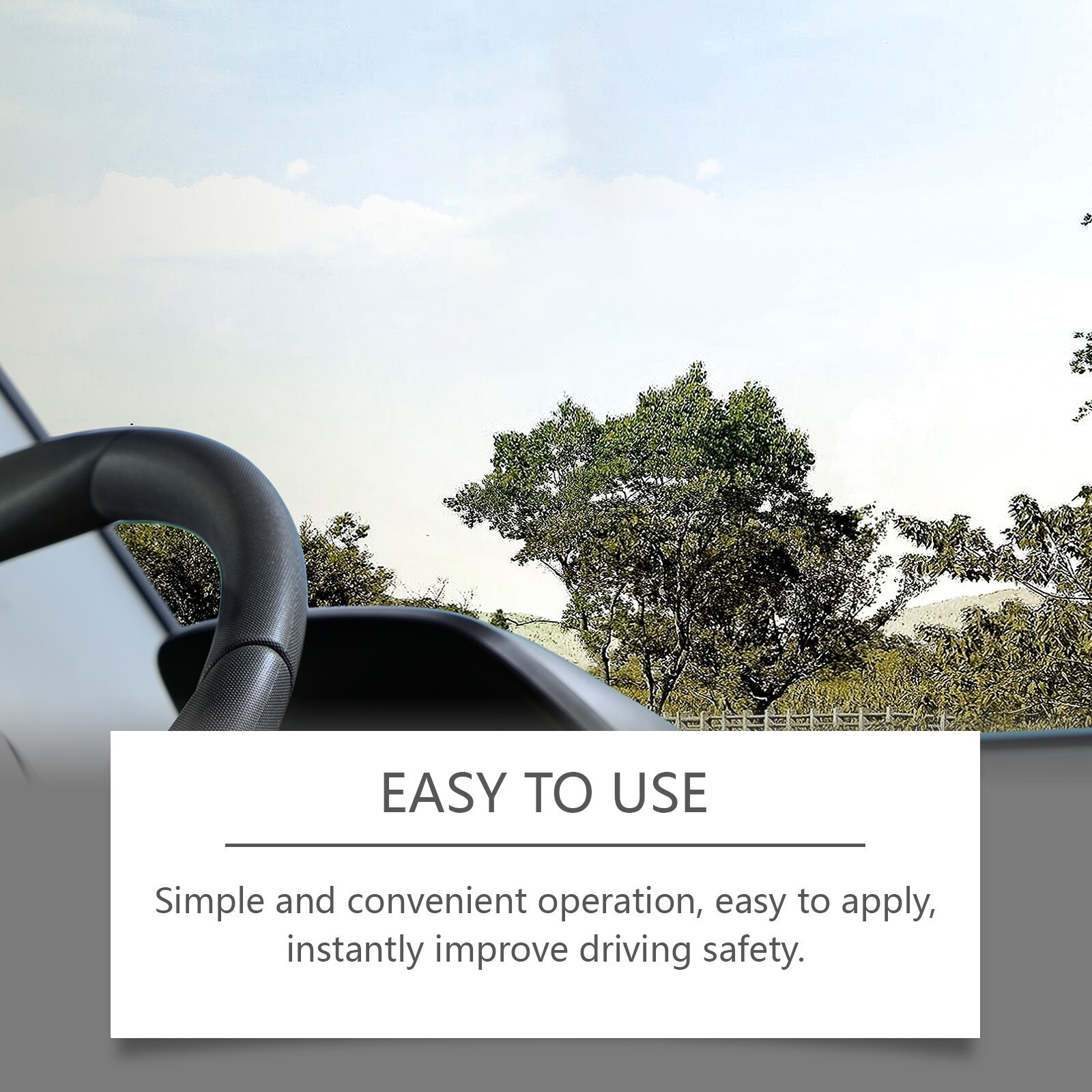 Automotive windshield coating agent for removing stains from the windshield