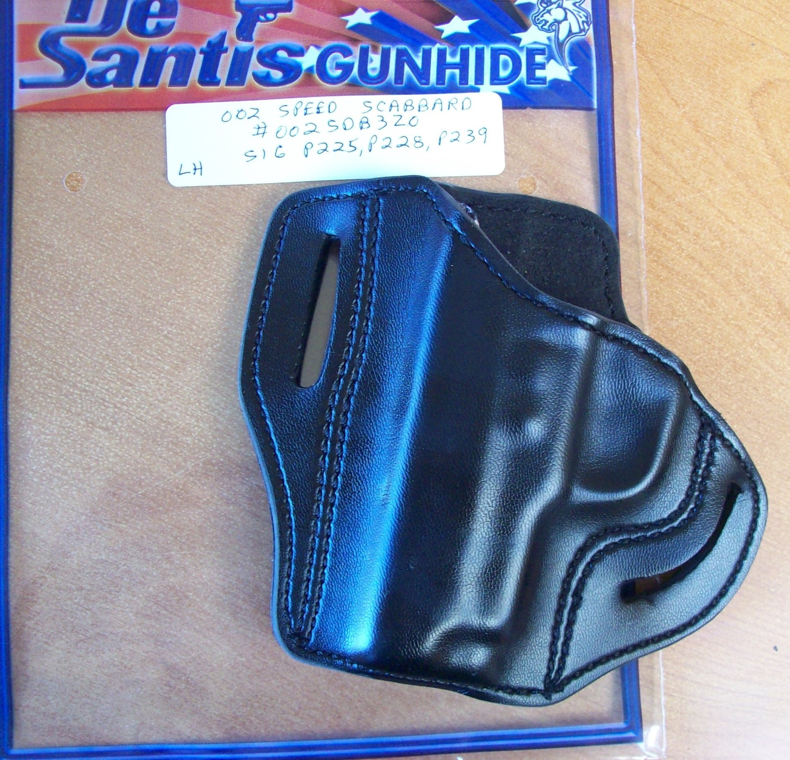 Desantis #002 Belt Holster Sig Sauer P225/228/239 & more New/Old Stock Black LH