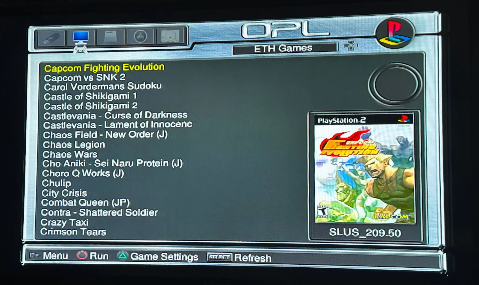 PS2 Memory card: BLACK/ 16MB/ FMCB