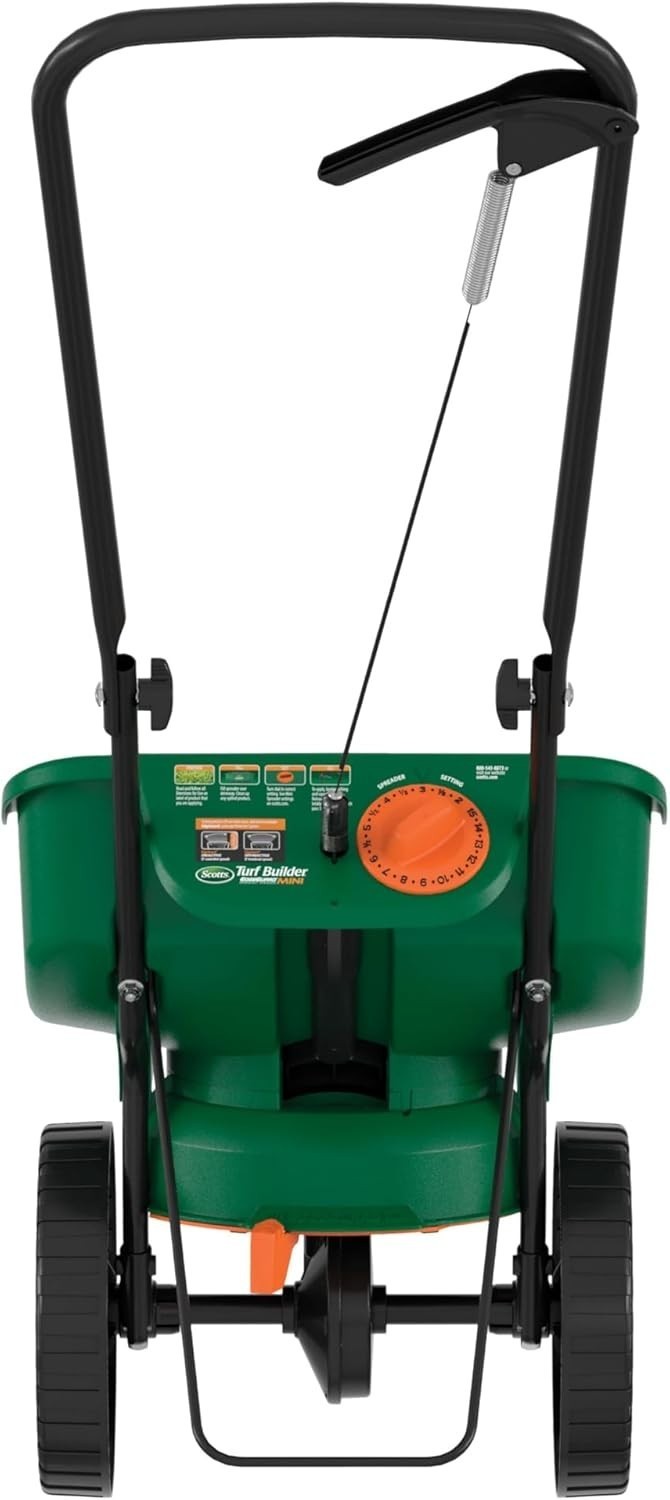Turf Builder EdgeGuard Mini Broadcast Spreader Seed Weed & Feed Fertilizer Salt