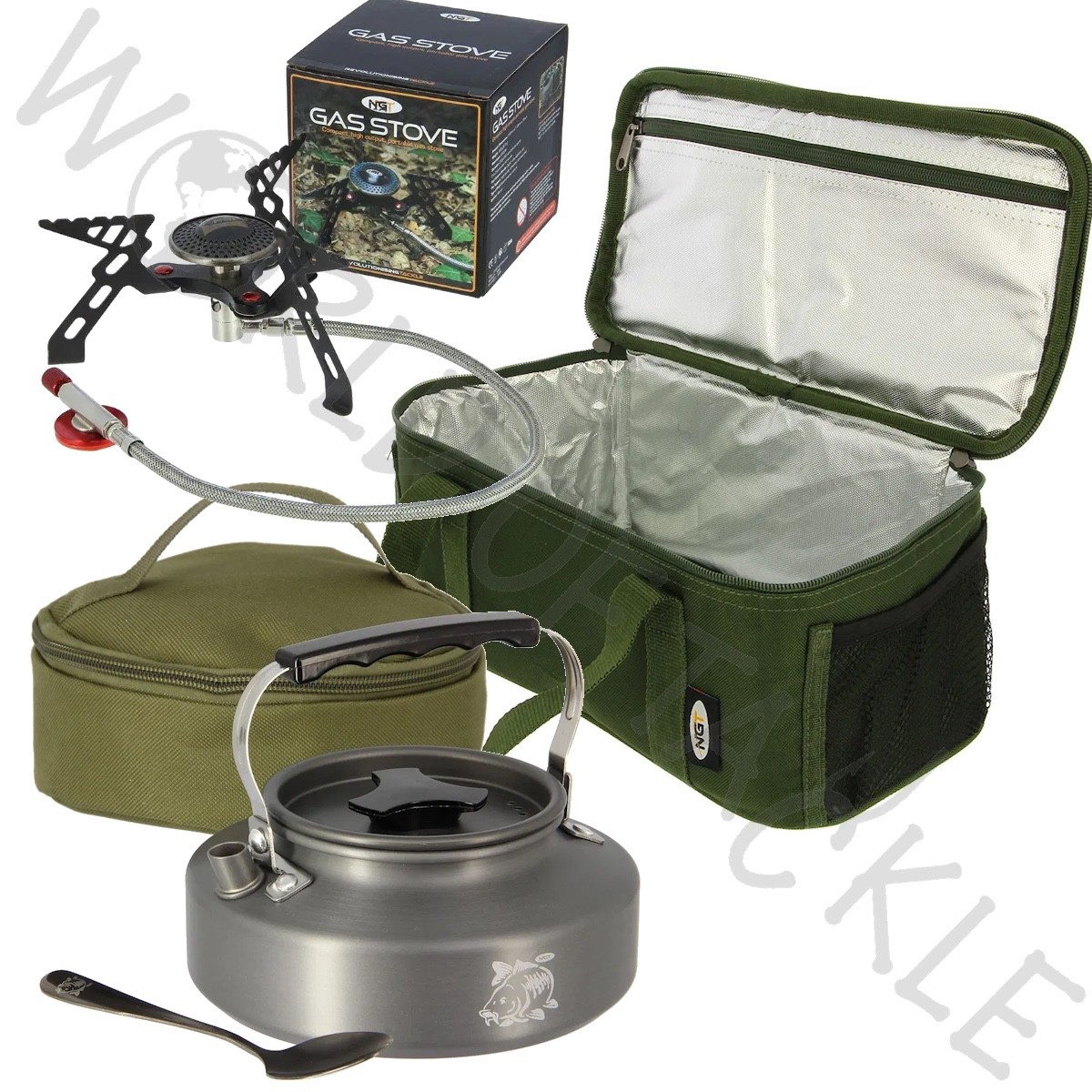 NGT Brew Bag with Kettle And Gas Stove Carp Coarse Fishing Insulated Set