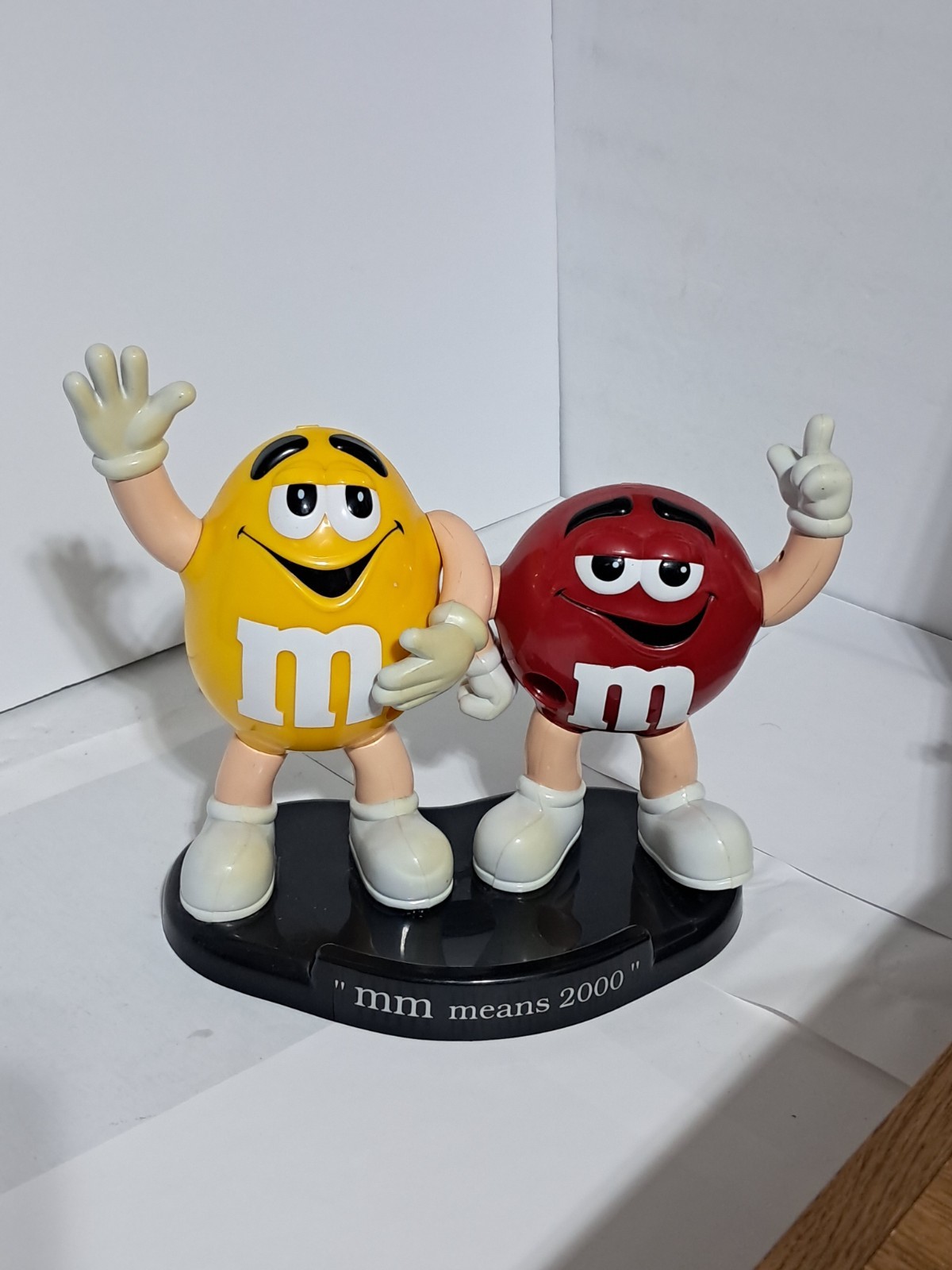 Vintage M&Ms Millenium Candy Dispenser " MM means 2000" On Front (s)
