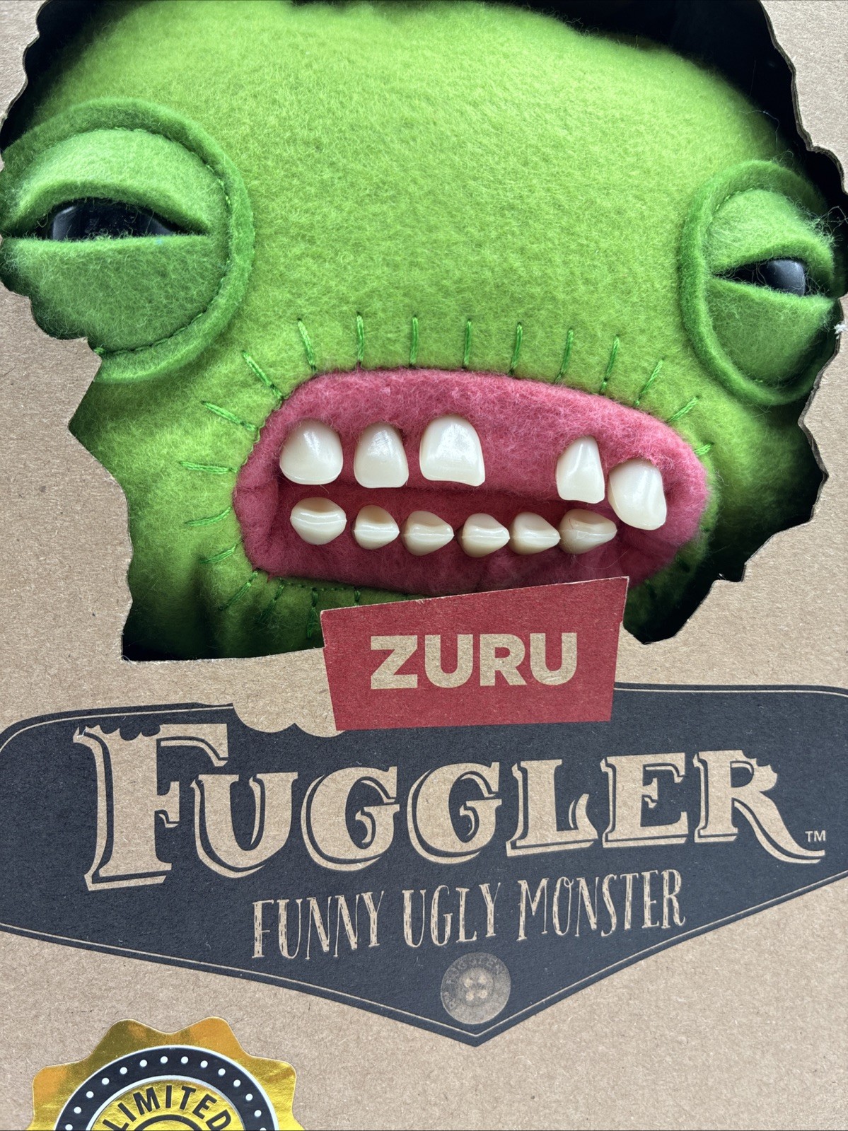 ZURU Fuggler Funny Ugly Monster Limited Edition winged BAT New In Box 9” Plush