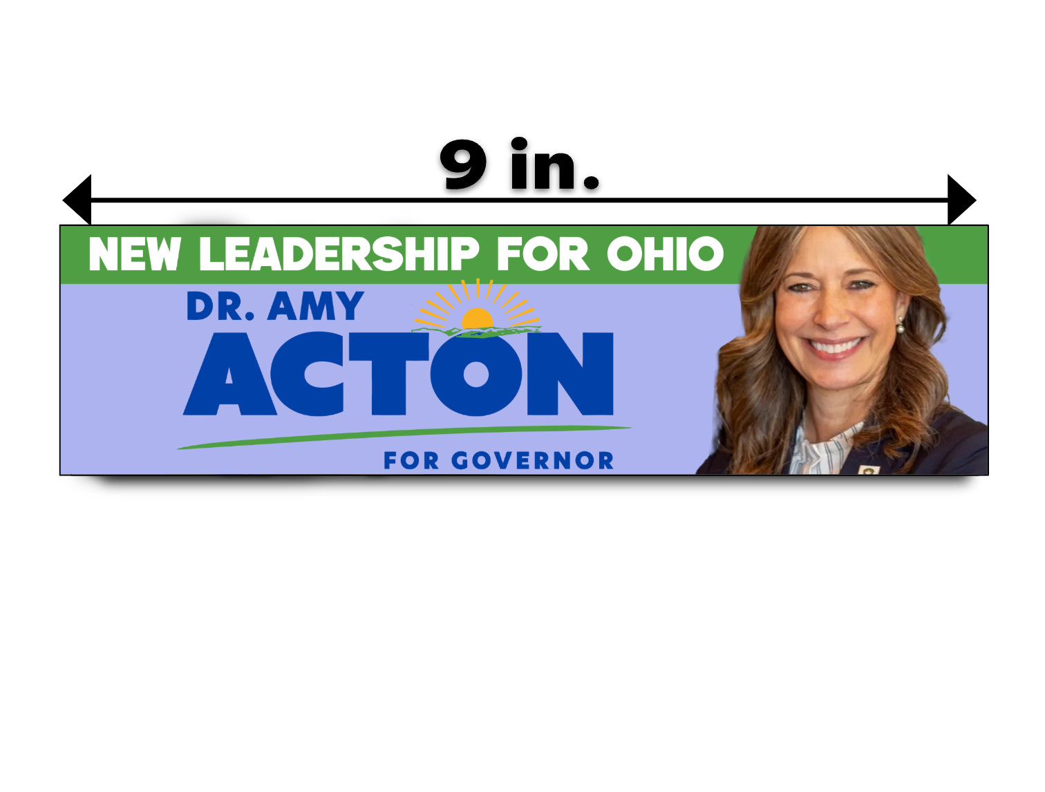 AMY ACTON Ohio Governor Bumper sticker decal political midterms democrat