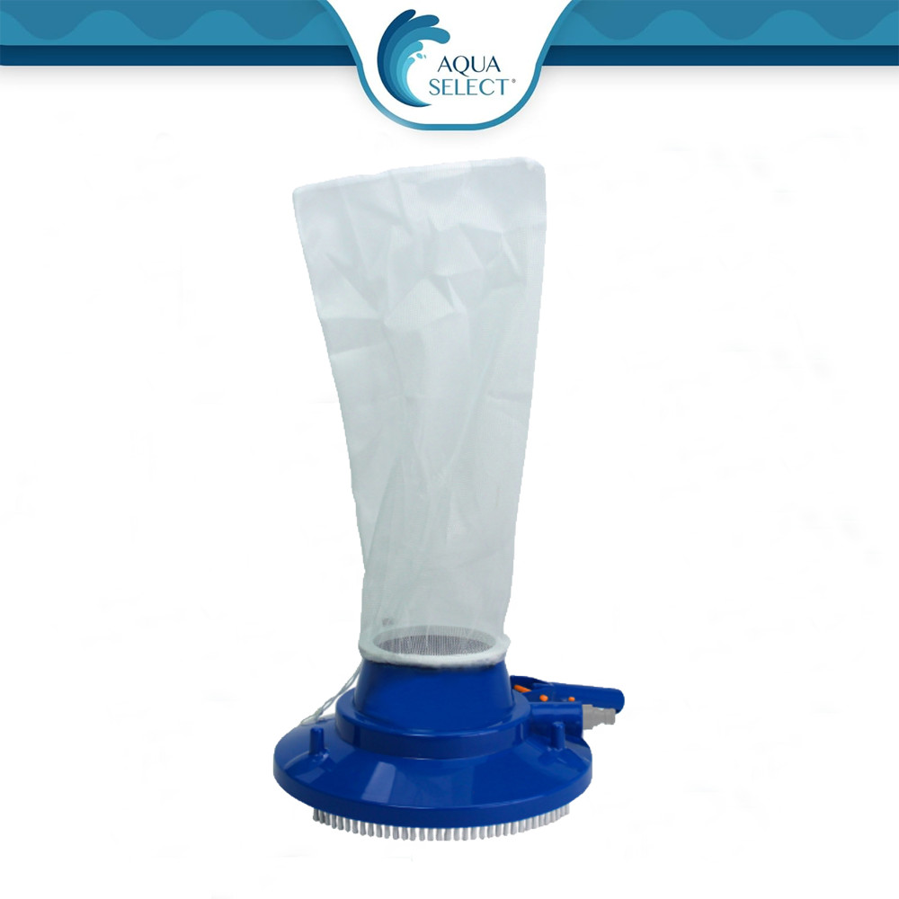Aqua Select Leaf Gulper Bagger Vacuum Cleaner For Pool w/ Brush & Swivel Wheels