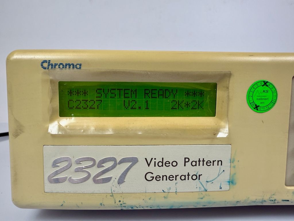 Chroma ATE 2327 Video Pattern Generator up to 250MHz NTSC PAL SECAM
