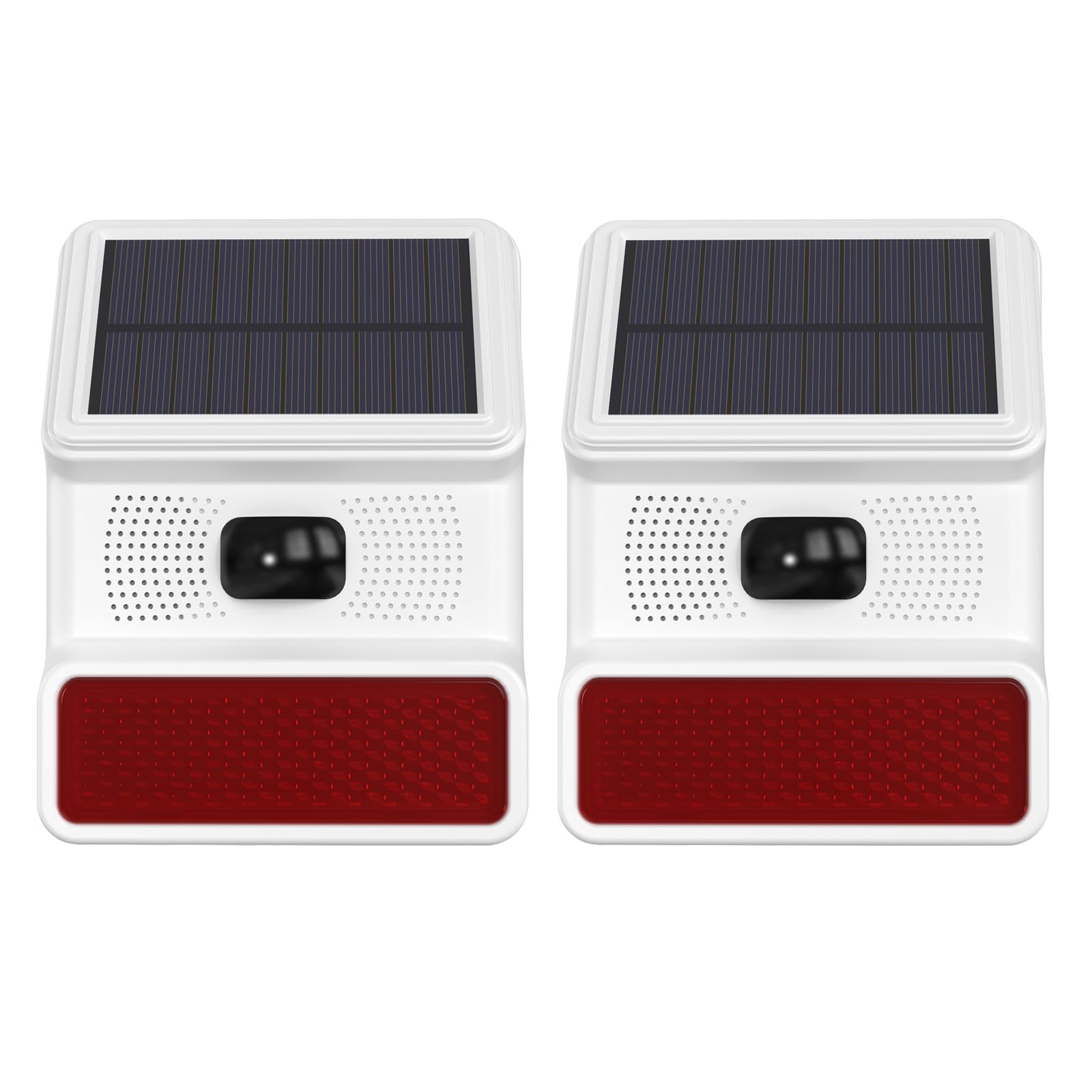 Solar Wireless Motion Sensor Alarm,Driveway Alarm Outdoor Waterproof White-01