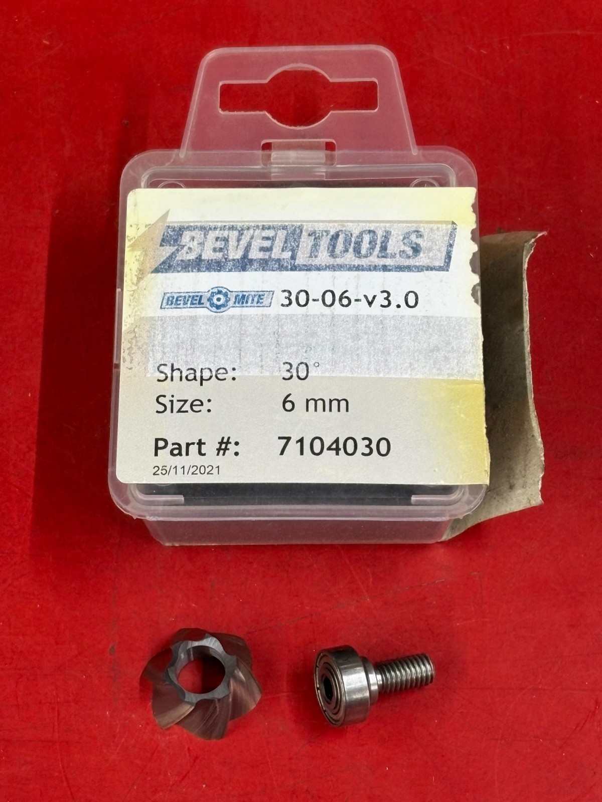 BEVEL TOOLS 7104030 BEVEL MITE 30-06-V3.0 SHAPE 30º ROUTER HEAD SIZE 6mm