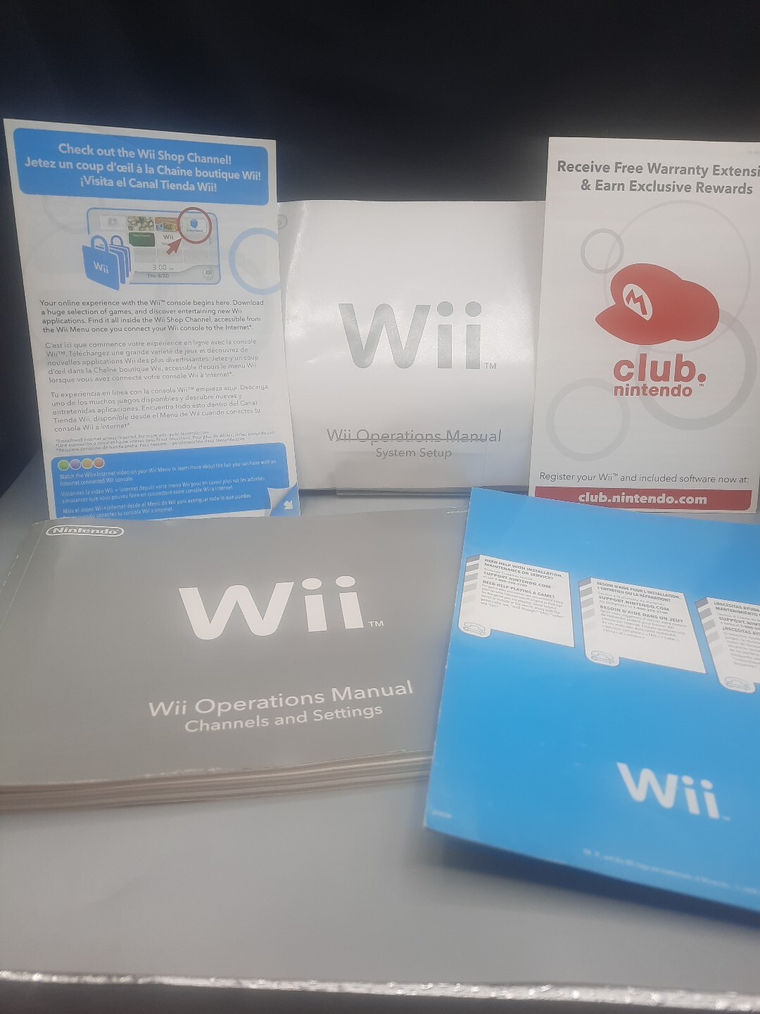 Wii Operations Manuals And Inserts
