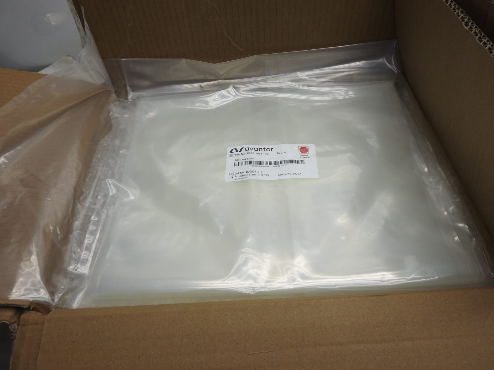 Avantor 50L Tank Liner 10/pcs (EXP 11/2025) RCBB-2034-1001 - NEW!
