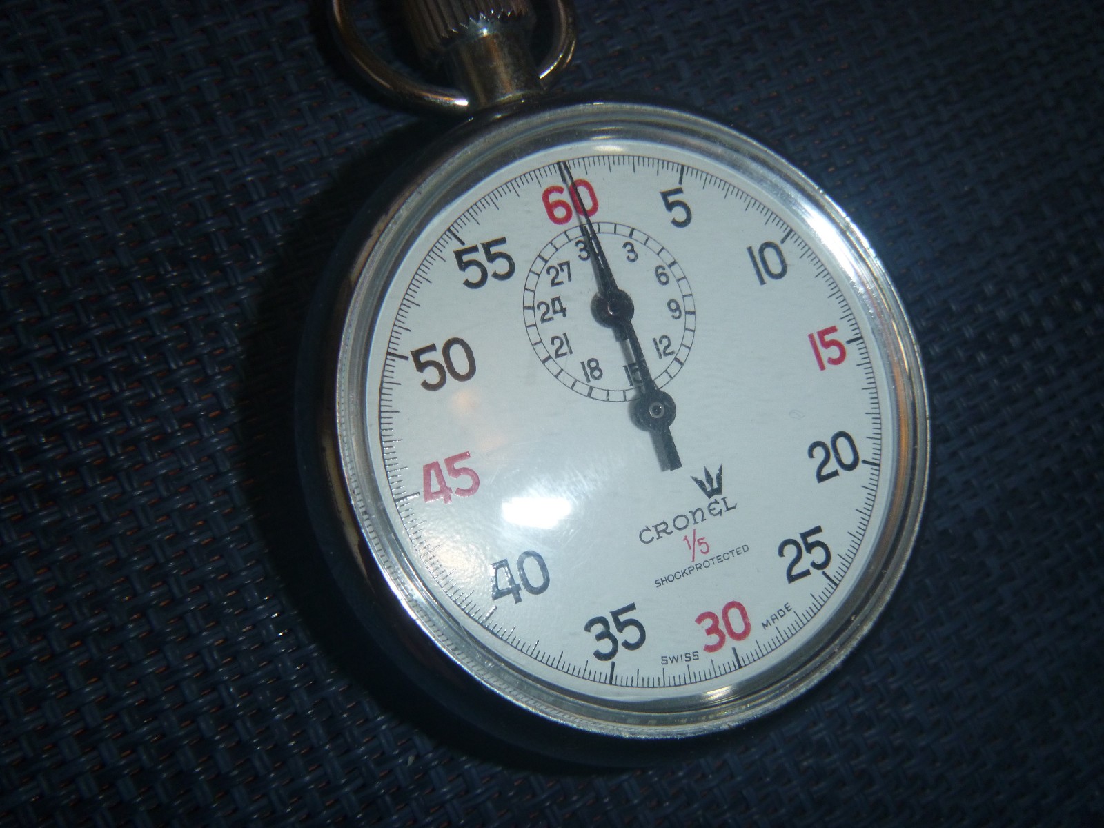 Cronel 1/5 Stopwatch Swiss Made
