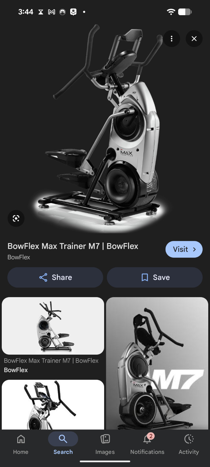 bowflex max trainer m7u