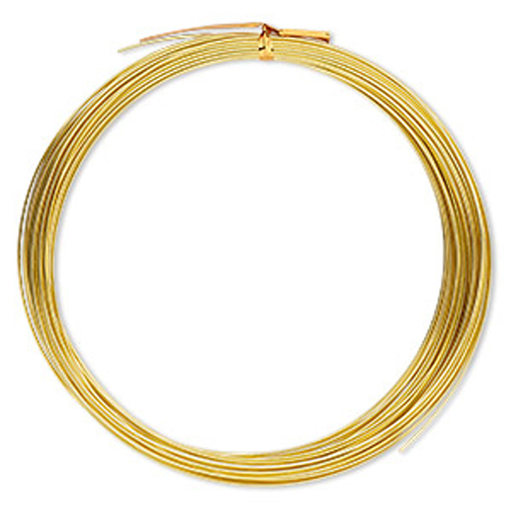45 Feet Gold Anodized Aluminum Wire 1MM Round 18 Gauge