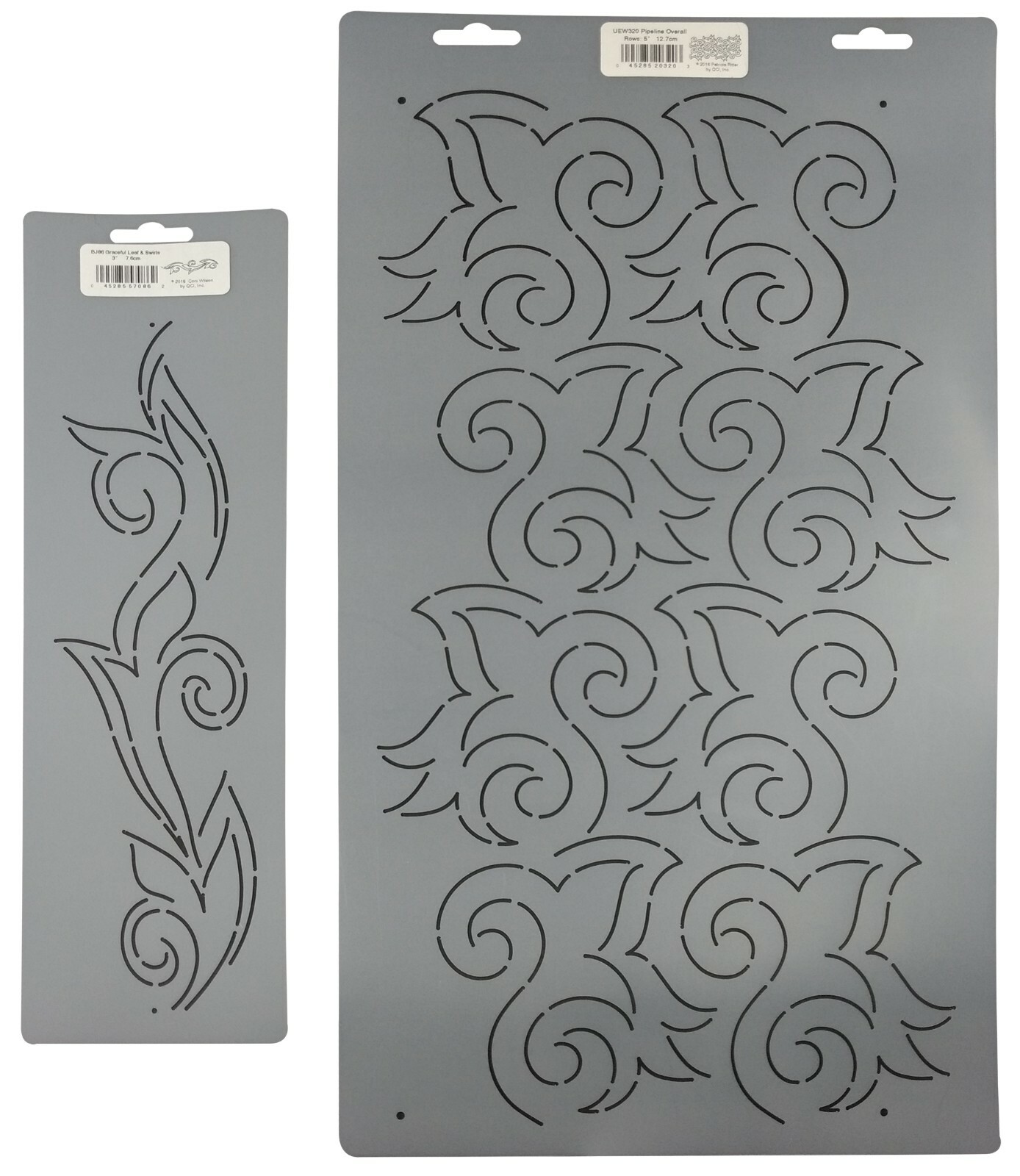 Quilting Stencils Swirl Leaf Quilt Patterns Wavy Leaves Background Border Design