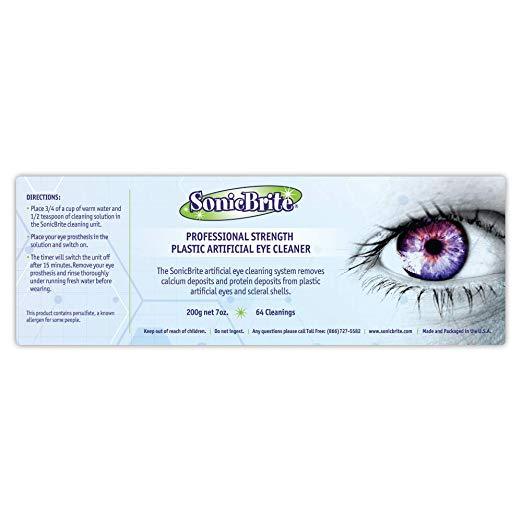 SonicBrite Professional Strength Plastic Artificial Eye Cleaner 7 oz