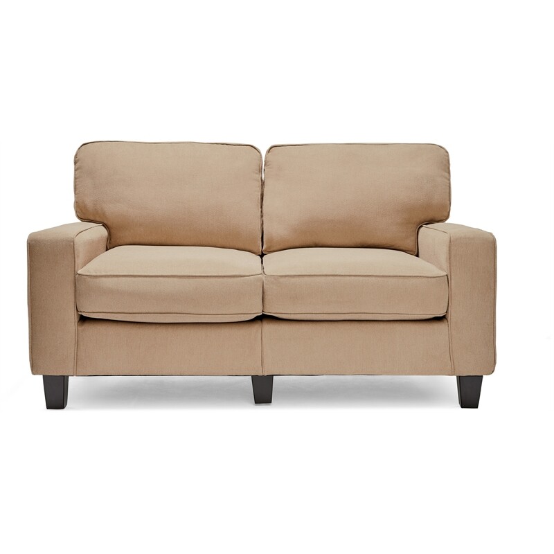 Serta RTA Palisades Collection 61" Loveseat in Silica Sand