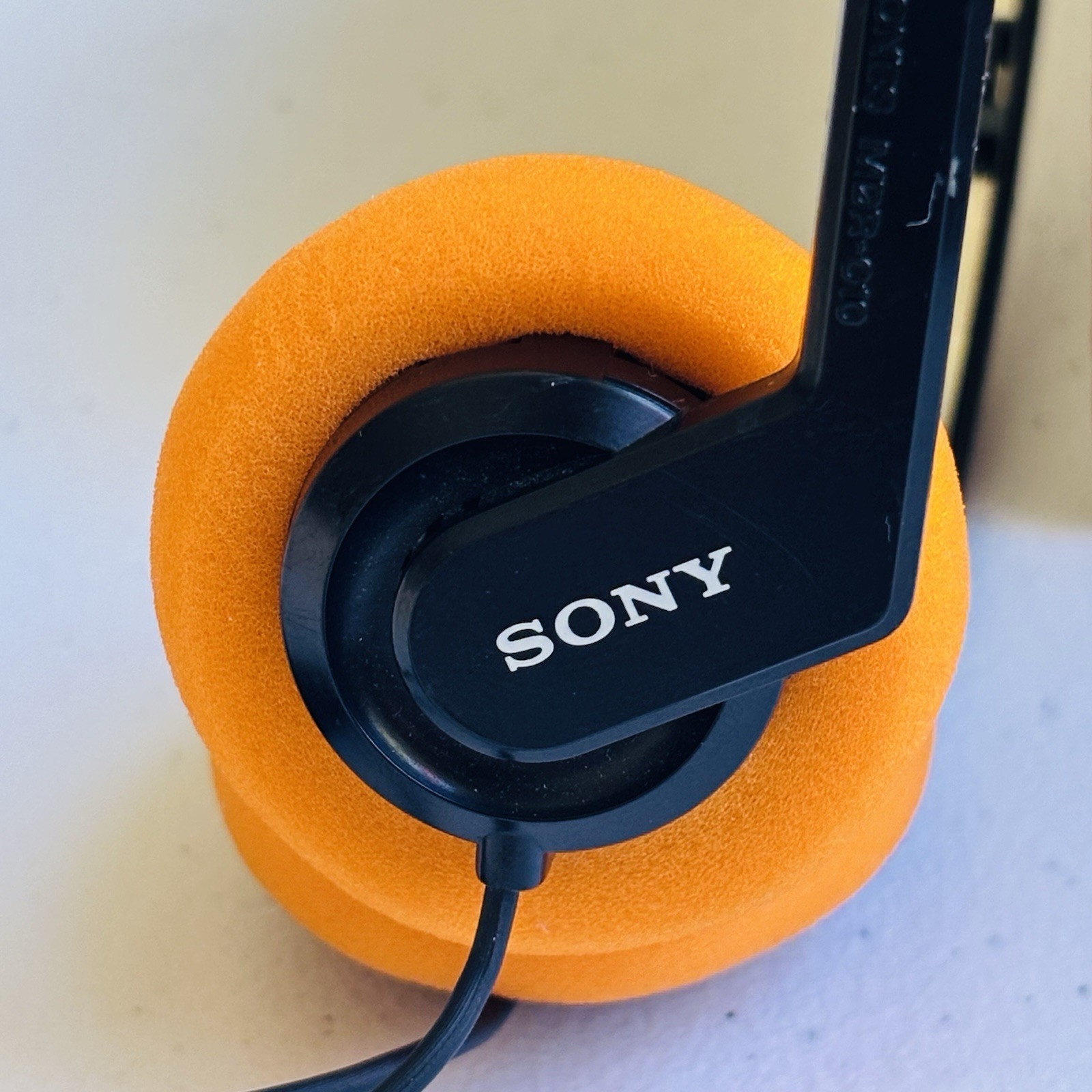 SONY MDR-010 Walkman Lightweight Headphones w/Orange Pads - Guardians Of Galaxy
