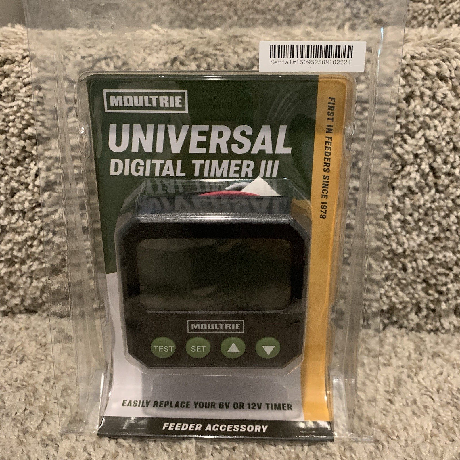 Moultrie Universal Digital Timer III Programmable Feeder Timer Black (MFA-15095)