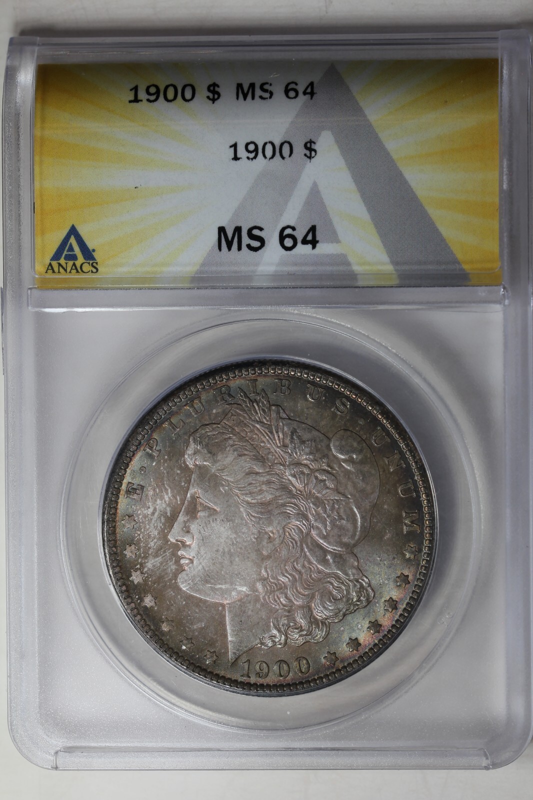 1900  $1  ANACS  MS64  Morgan Silver Dollar, Miss Liberty Head Dollar