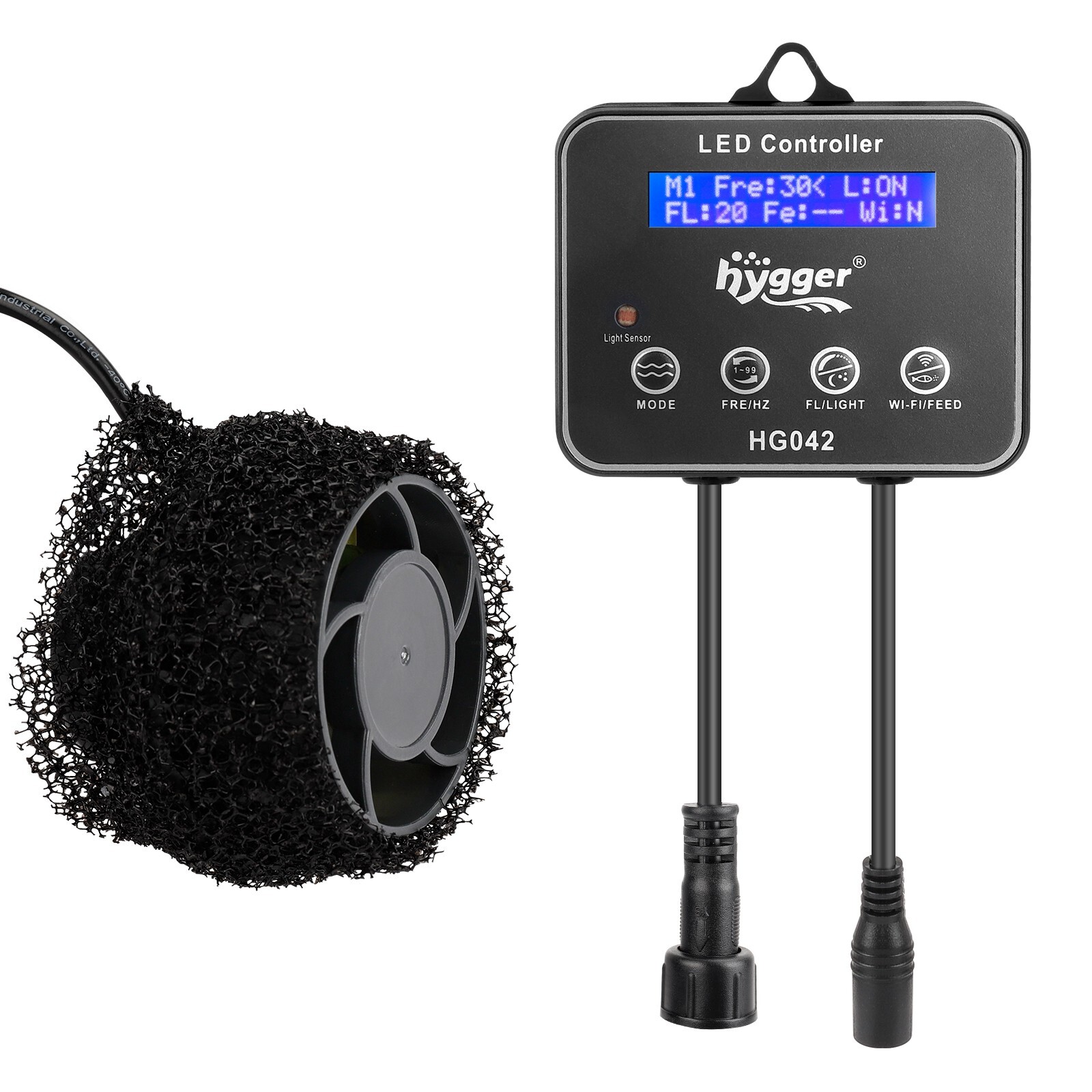 hygger Aquarium Wave Maker With Controller DC 24V Powerhead Magnetic Mounting