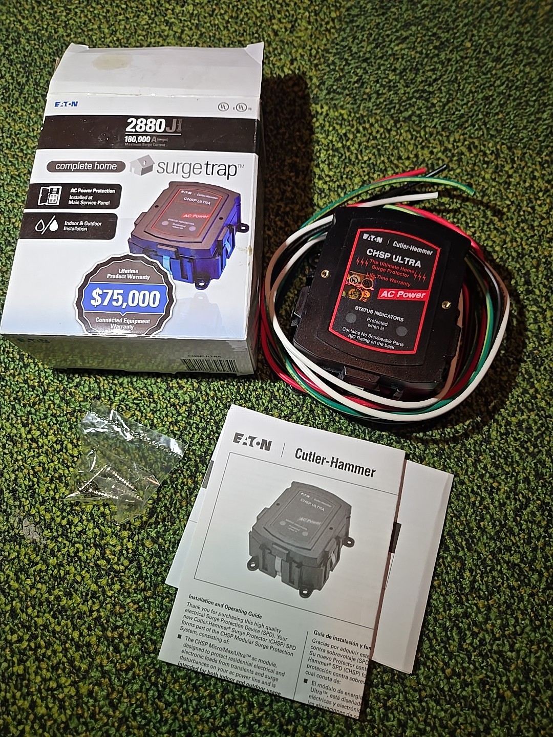 NEW Cutler-Hammer Complete Home Surge Protection CHSPULTRA 180k Amps A0HP8H2361