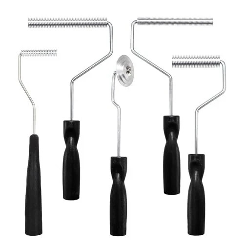 Fiberglass Roller Tools Kit Set of 5, Bubble Paddle Tool Fiberglass Resin Repair