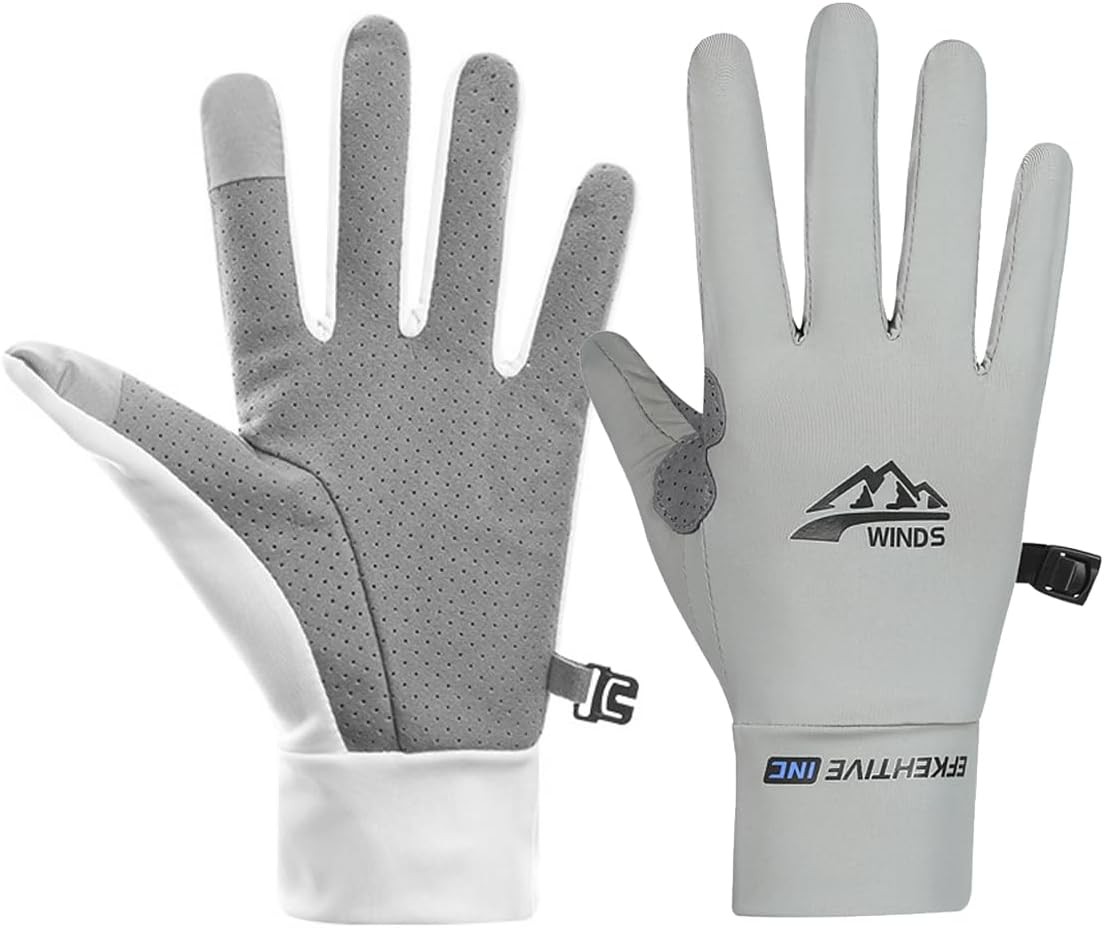 Full Finr UV Protect Gloves - Women & Men, Thin Fishing,