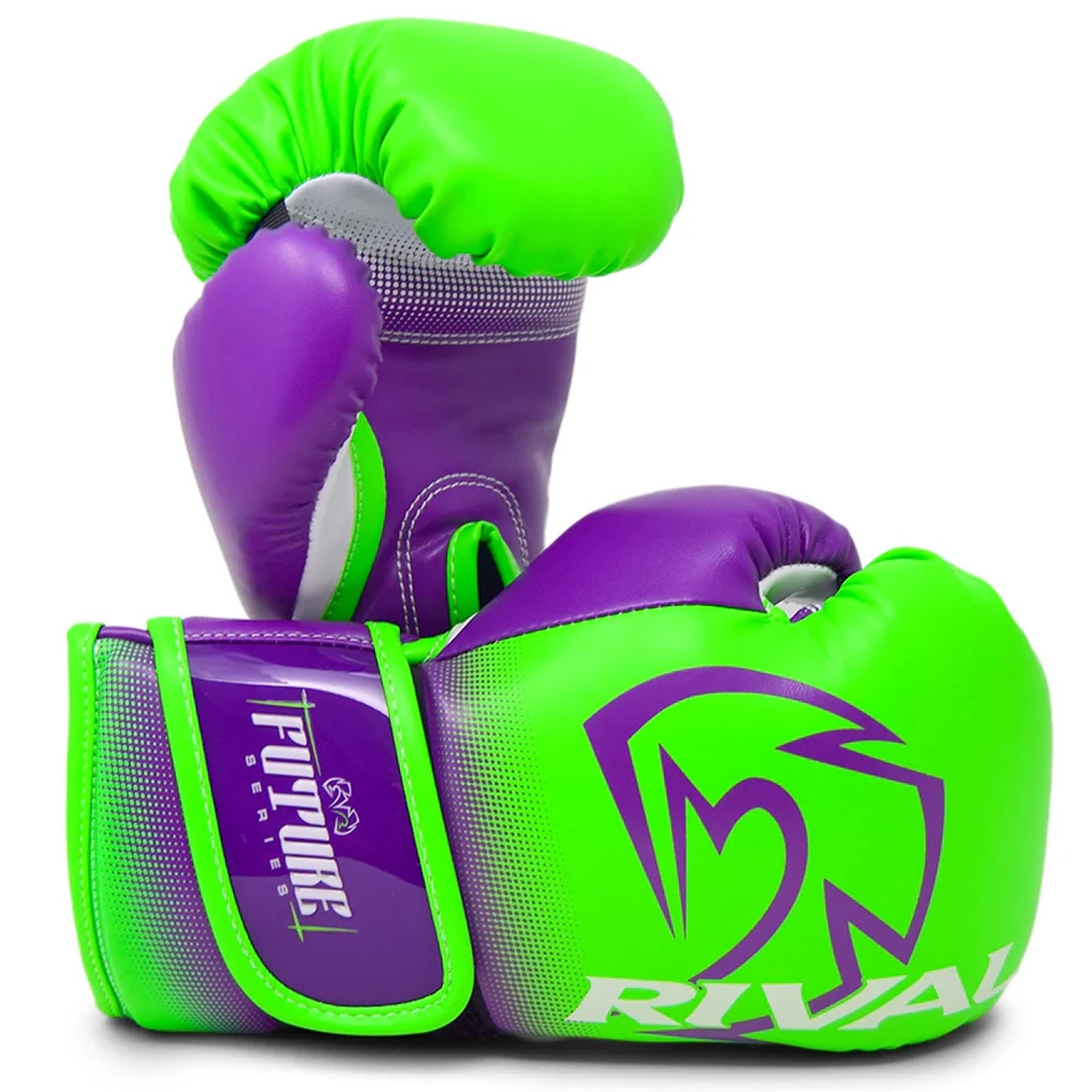 RIVAL Boxing Youth RB-FTR2 Future Bag Gloves - Green/Purple