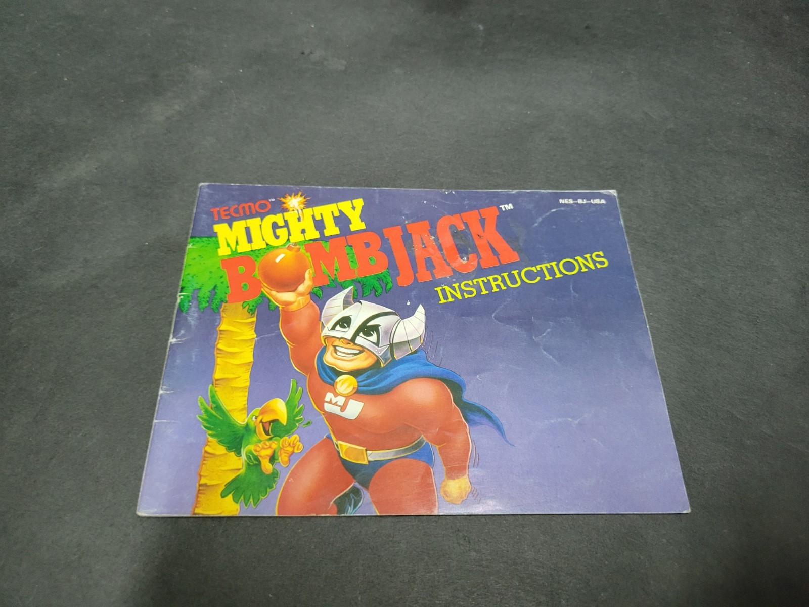 Mighty Bomb Jack Nintendo NES Instruction Manual Booklet ONLY