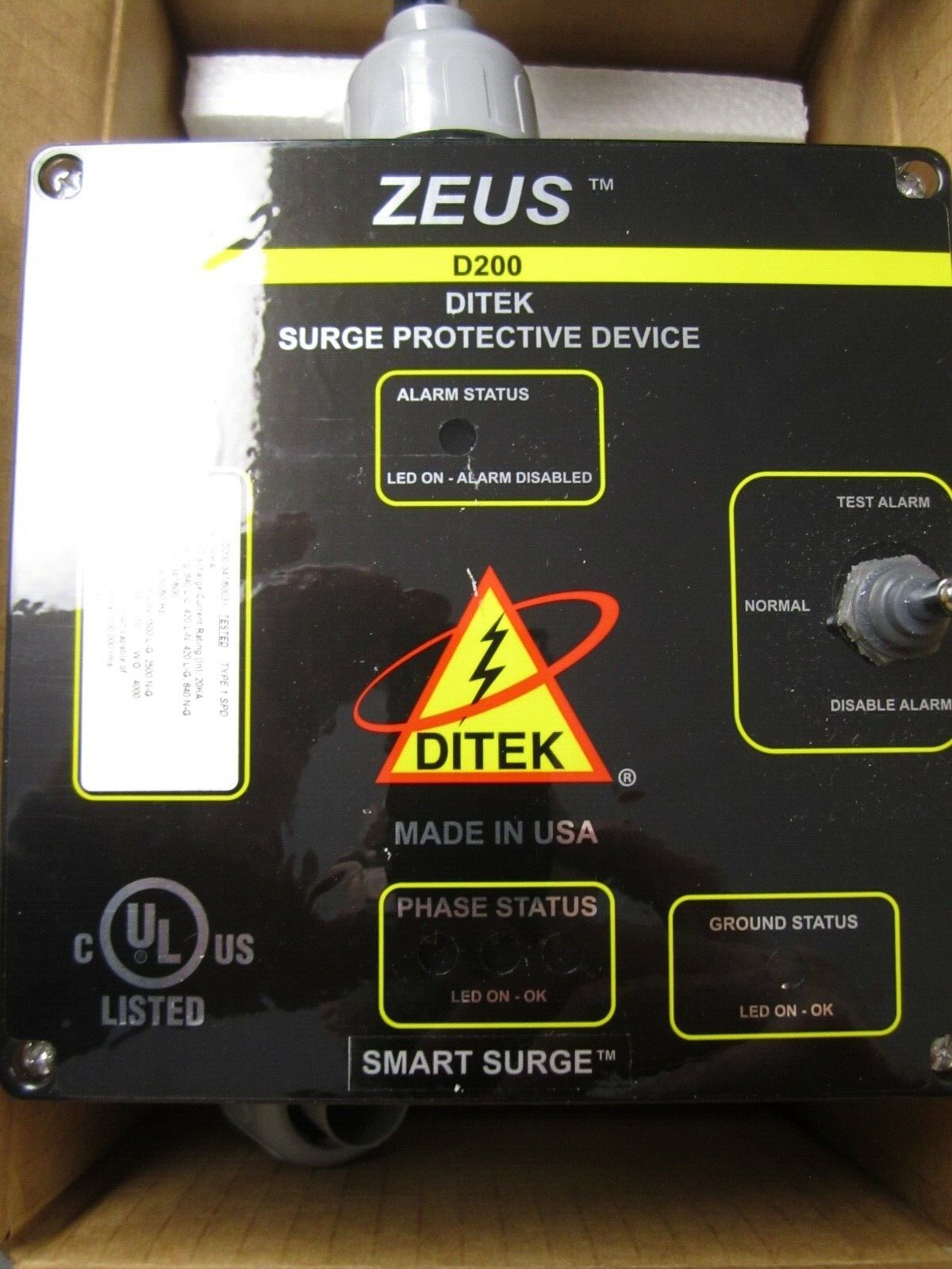 NEW DITEK D200-347/6003Y SURGE PROTECTOR