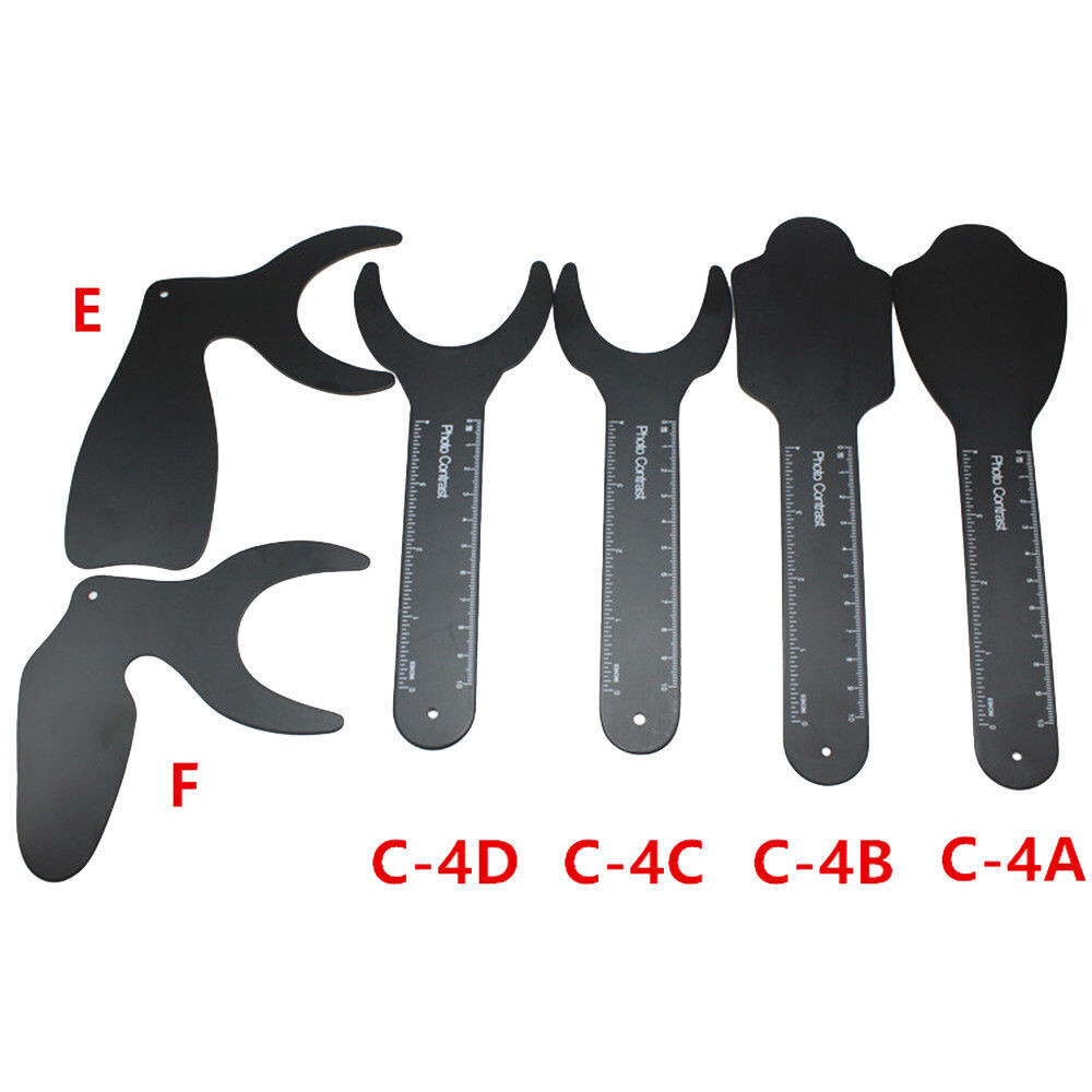 6Pc Dental High Quality Black Background Board Photo Contrast Photography 134 C°