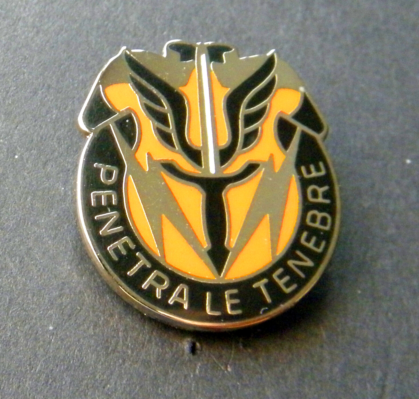 Army 112th Special Operations Signal Battalion Airborne Lapel Pin Badge Crest 1"