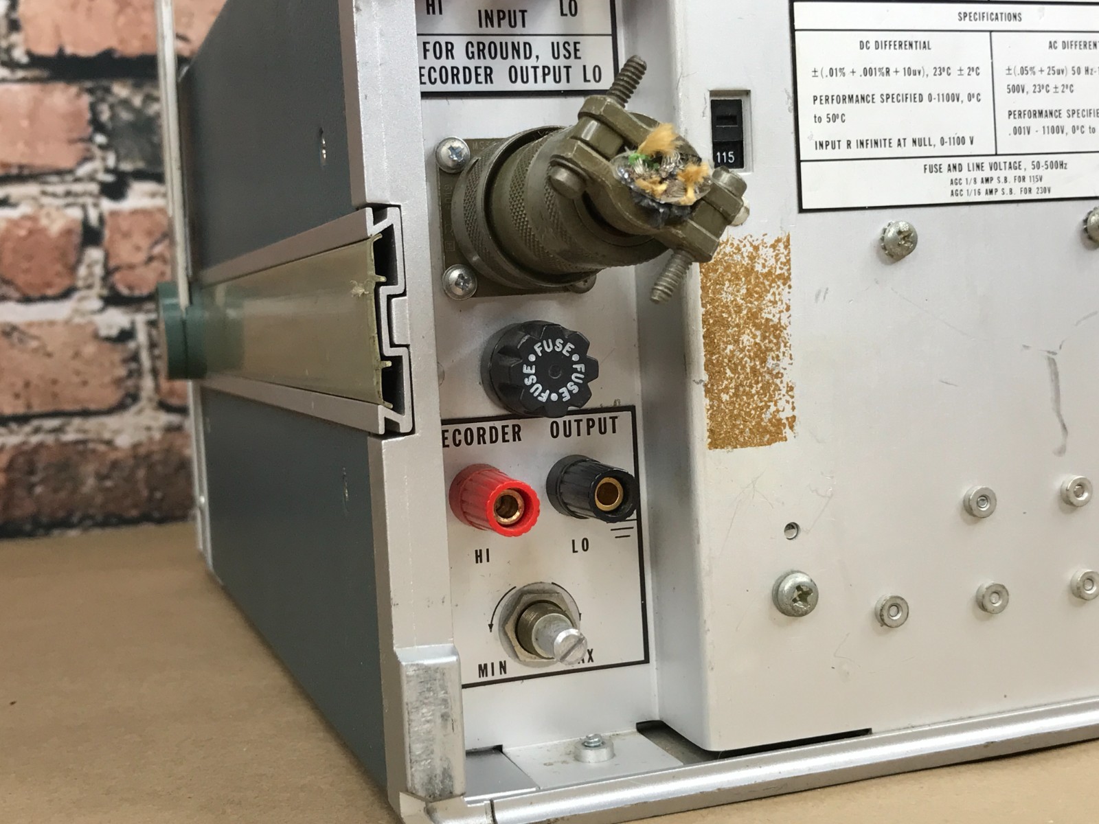 Fluke 893A AC-DC Differential Voltmeter - Untested, AS-IS (Lot 2)