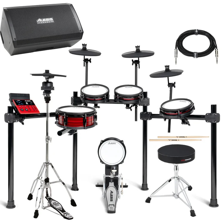 Alesis Nitro Ultimate Electronic Drum Set - Strike Amp Bundle