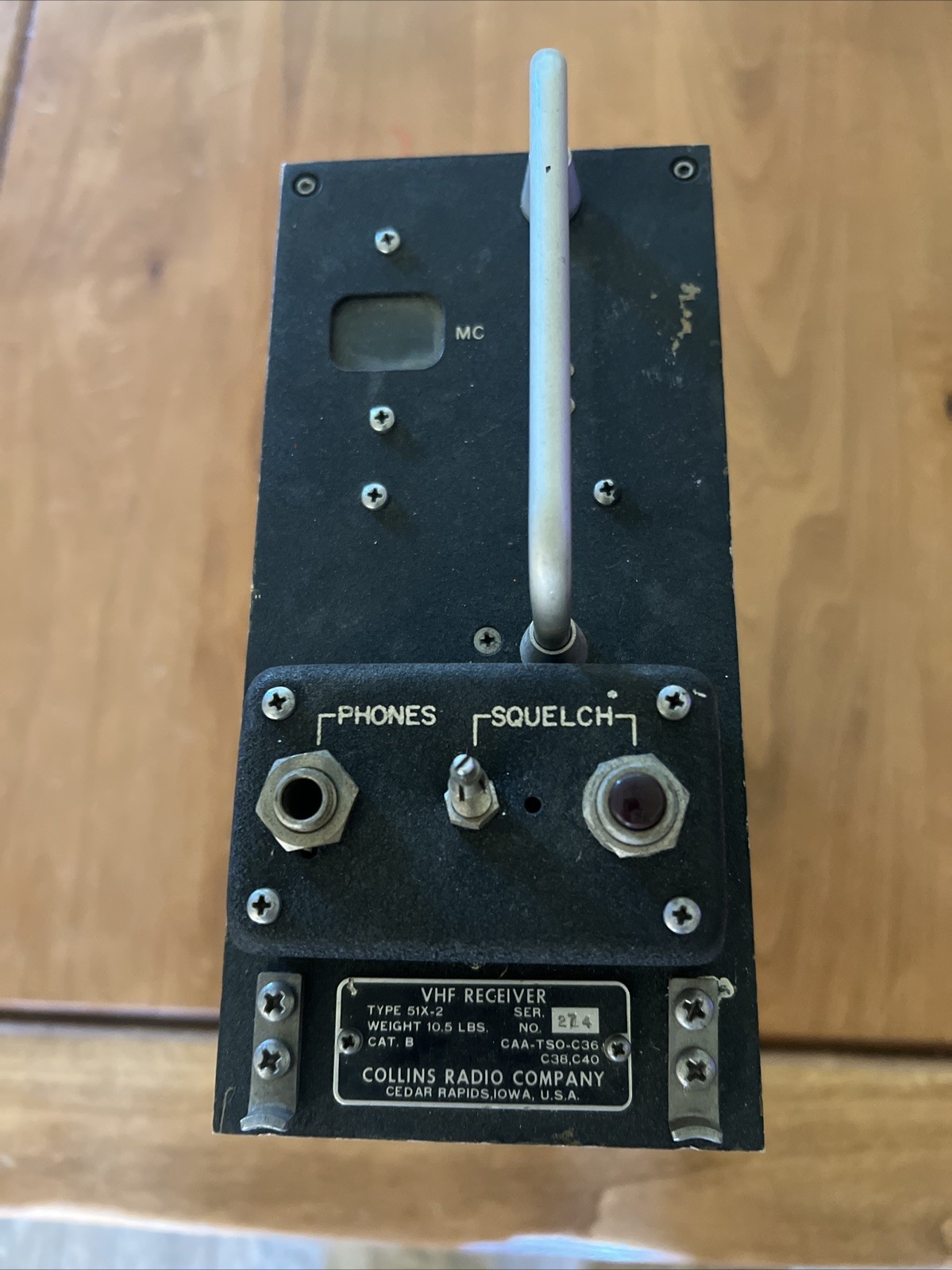 VHF Receiver- Collins Radio 51X-2