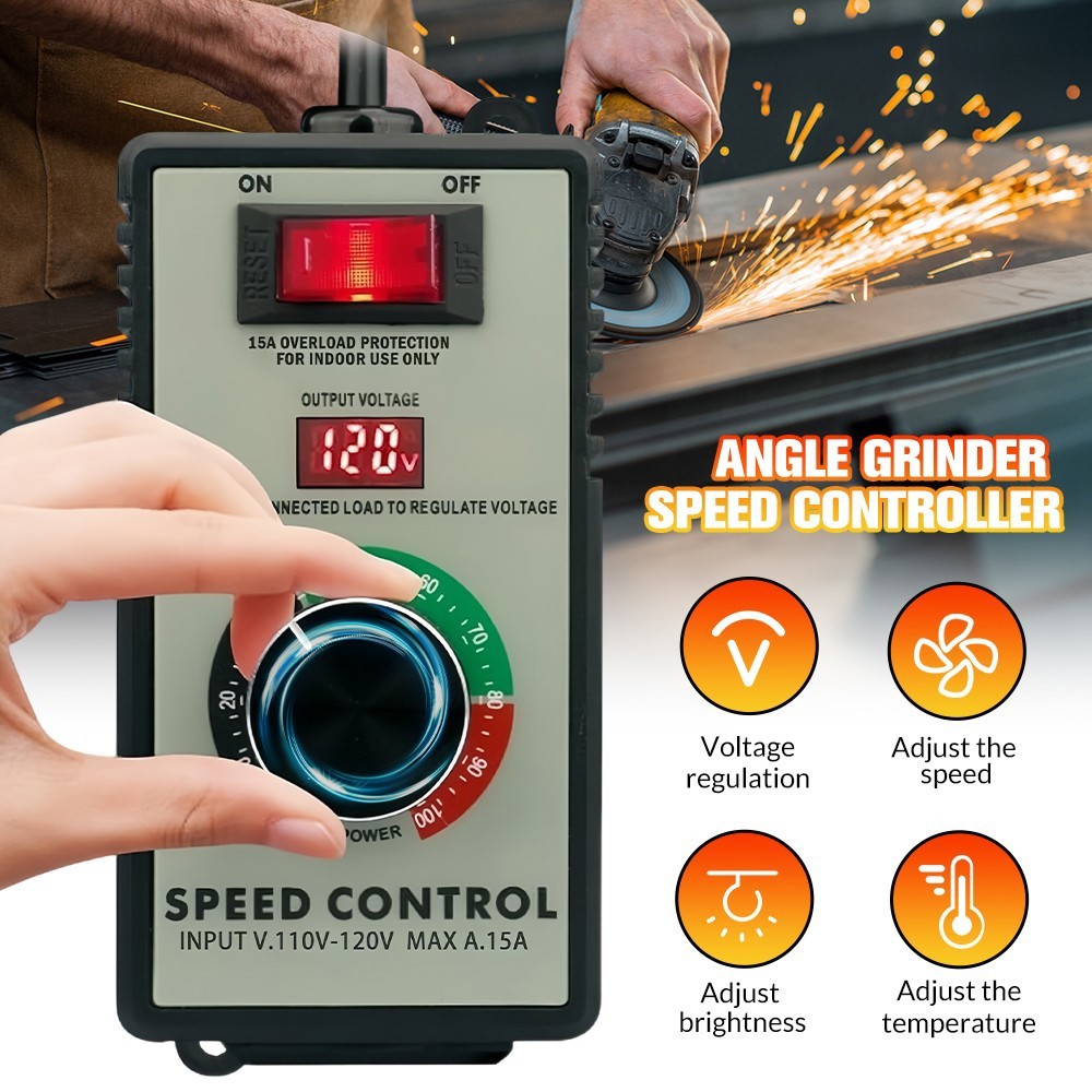 4000W Variable Speed Controller Electric Motor For Rheostat Fan Drill AC 120V