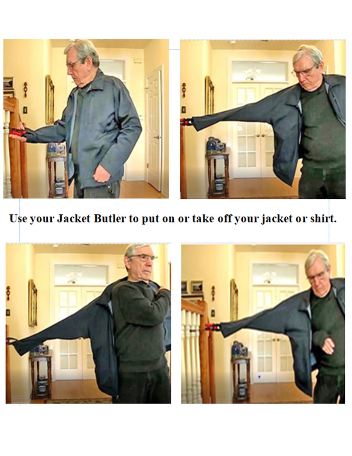 JACKET BUTLER, Jacket on or off, Handicapped, Amputees, Parkinson's, Arthritis