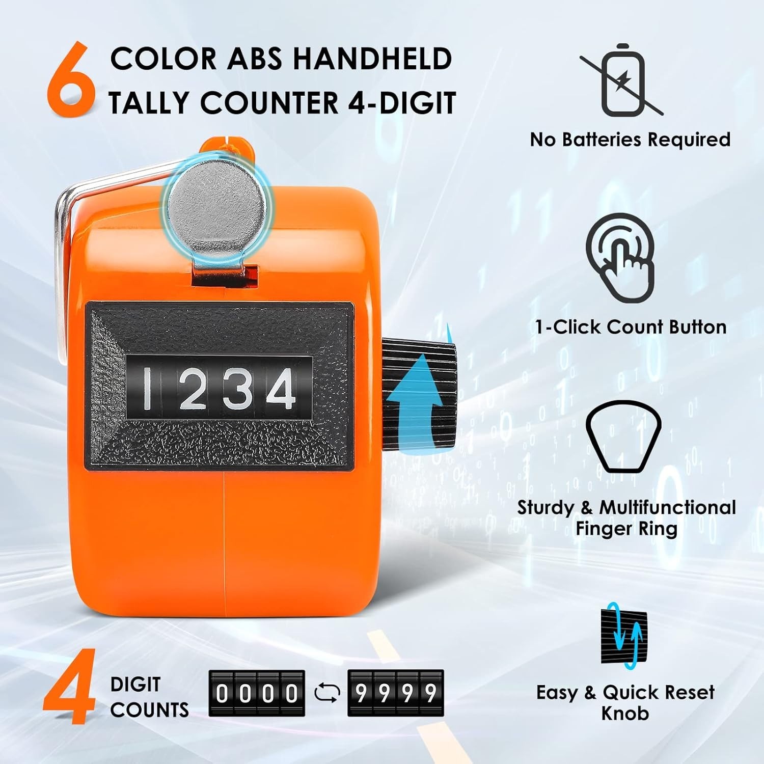 Versatile Battery-Free Clicker Counters - Perfect for Knitting, Coaching & More