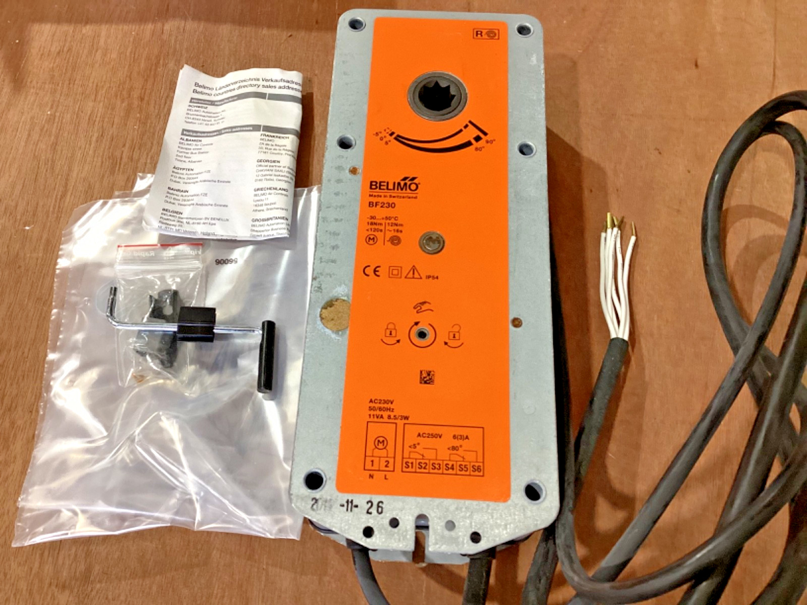 Belimo BF230 Fire Damper Actuator (230VAC)