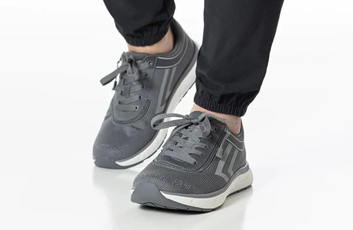 NEW Billy Footwear Men Sport Inclusion Adaptive Sneakers Gray Size 10 XW BY717