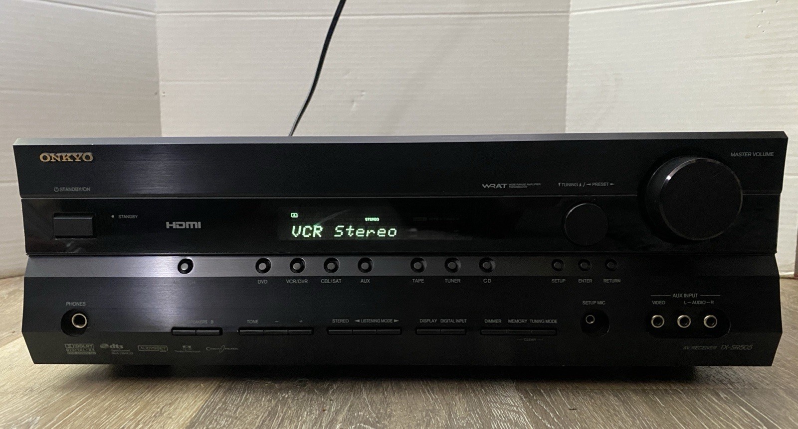 Onkyo TX SR505 7.1 Channel 160 Watt - AV Home Theater Receiver HDMI - No Remote