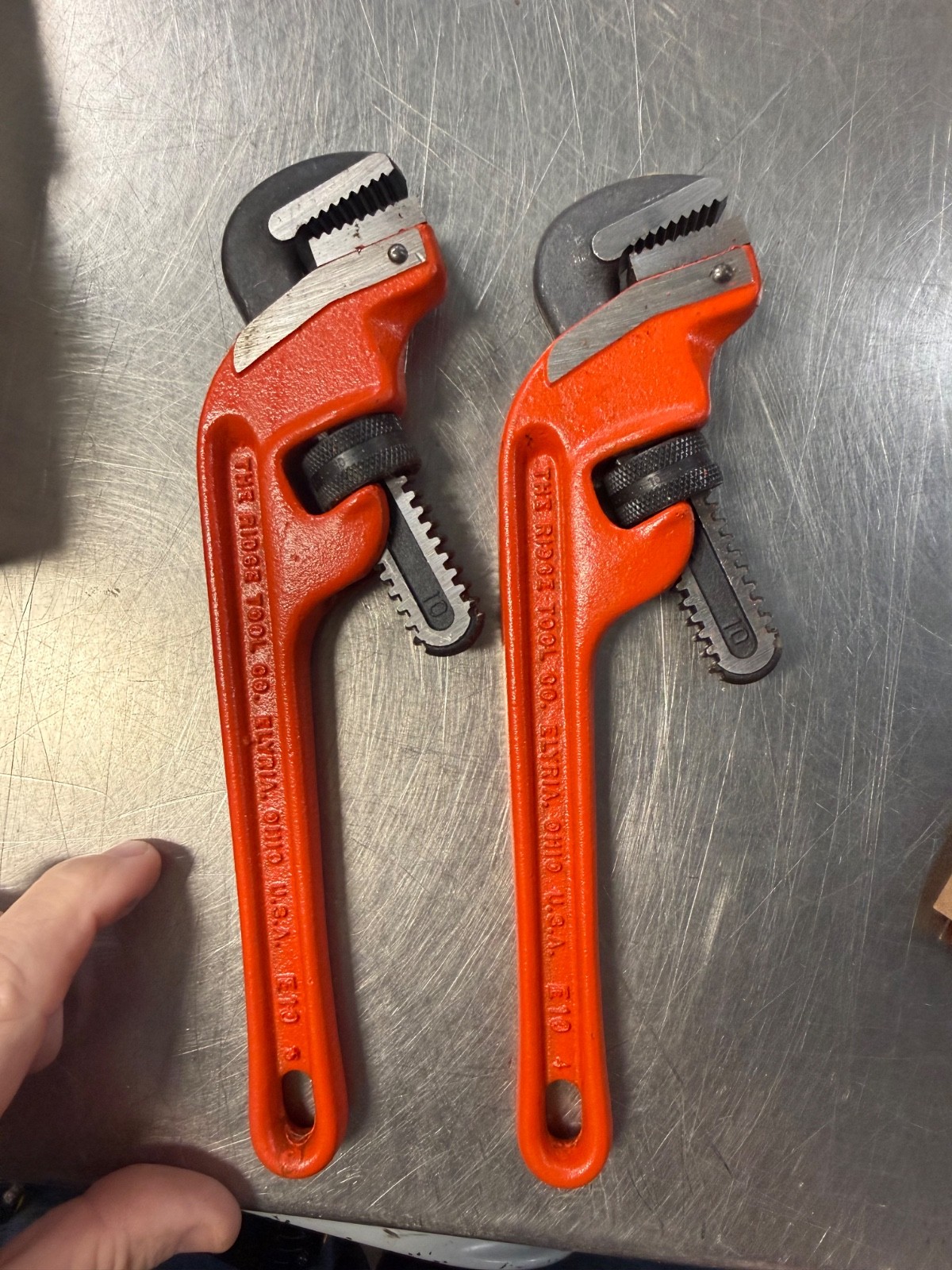 LOT OF 2 Ridgid E-10 Offset Pipe Wrench 31060 10”/250mm BRAND NEW Original Box