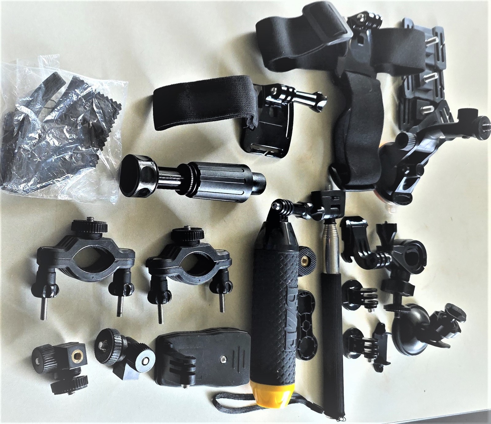 Accessories Set Mount Kit for  Action Cam -21 pcs, Sold as-is