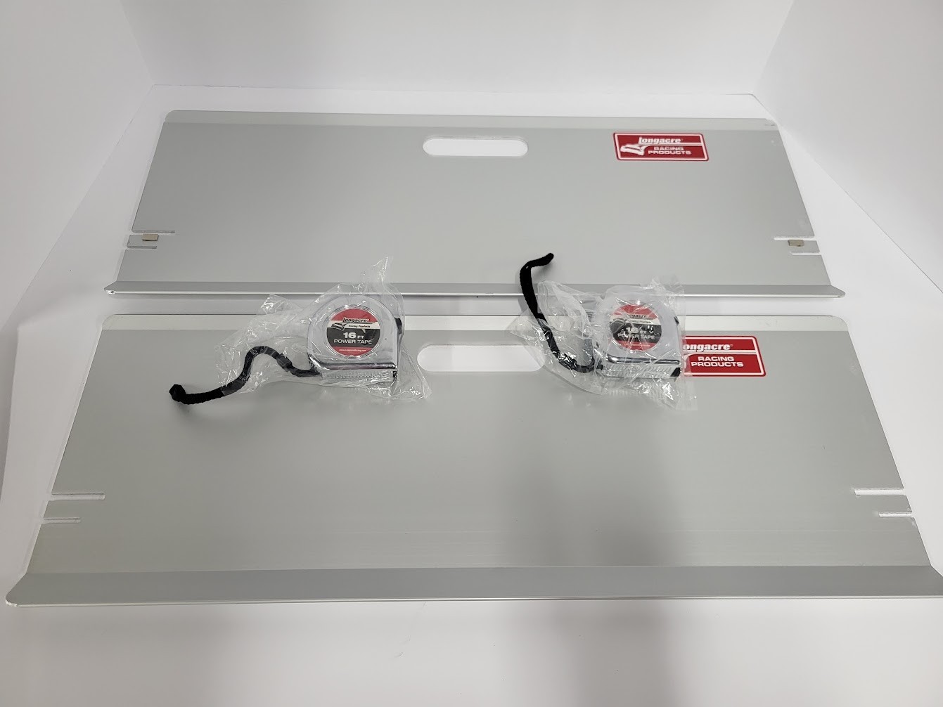 Longacre Racing 79501 Aluminum Toe-In Plates w/ Magnets w/ Tape Measure
