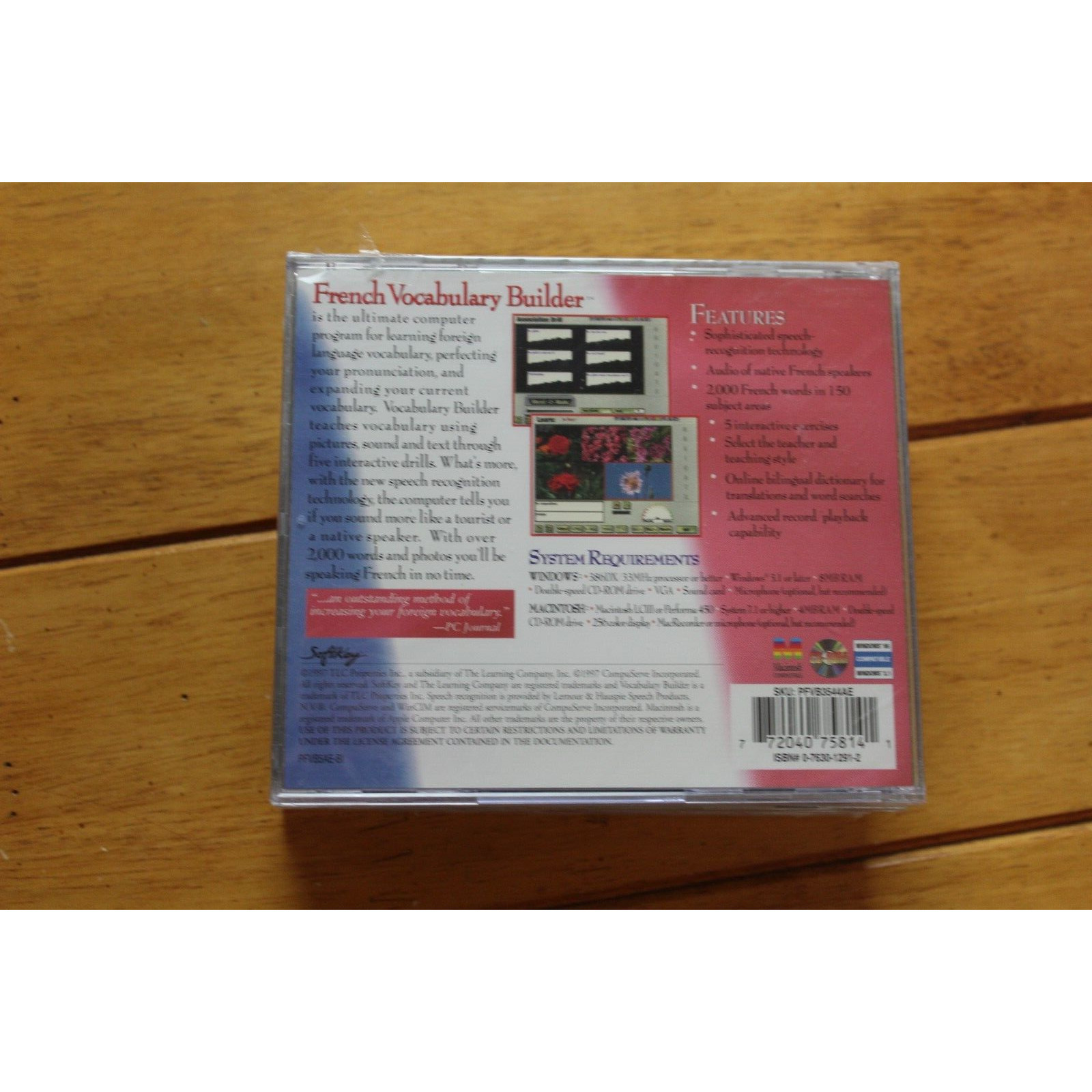 Beginner Intermediate French Vocabulary Builder For Windows & Mac CD Rom [171]