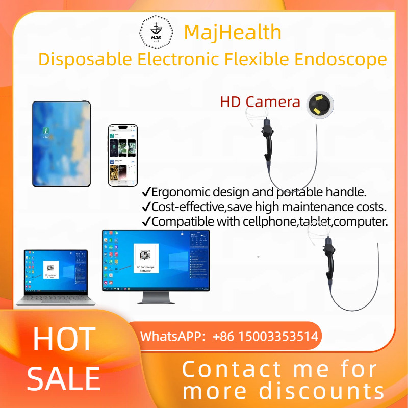 Disposable Flexible Endoscope-HD Medical Grade SingleUse  for ENT,GI Exams
